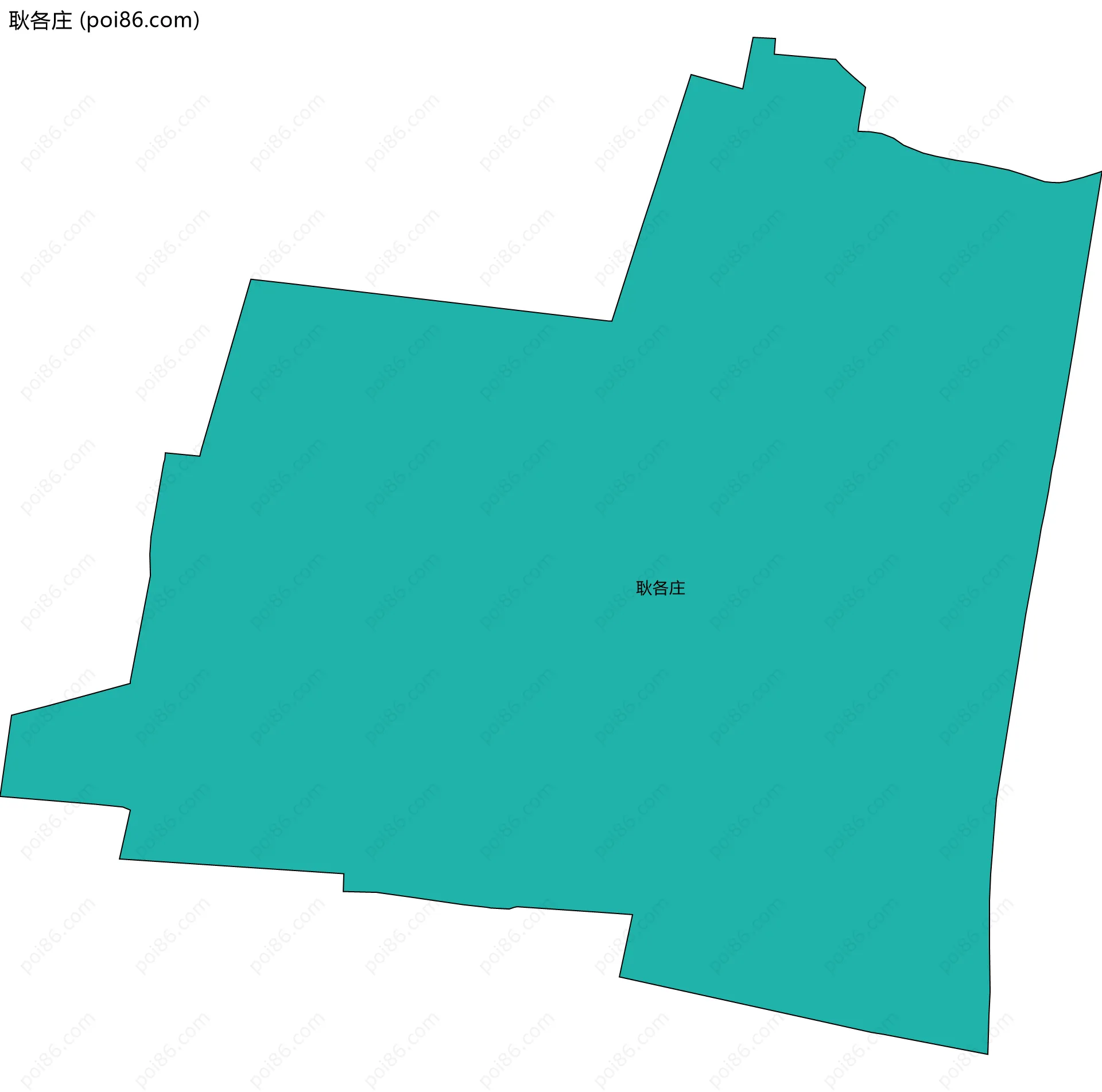 耿各庄边界地图