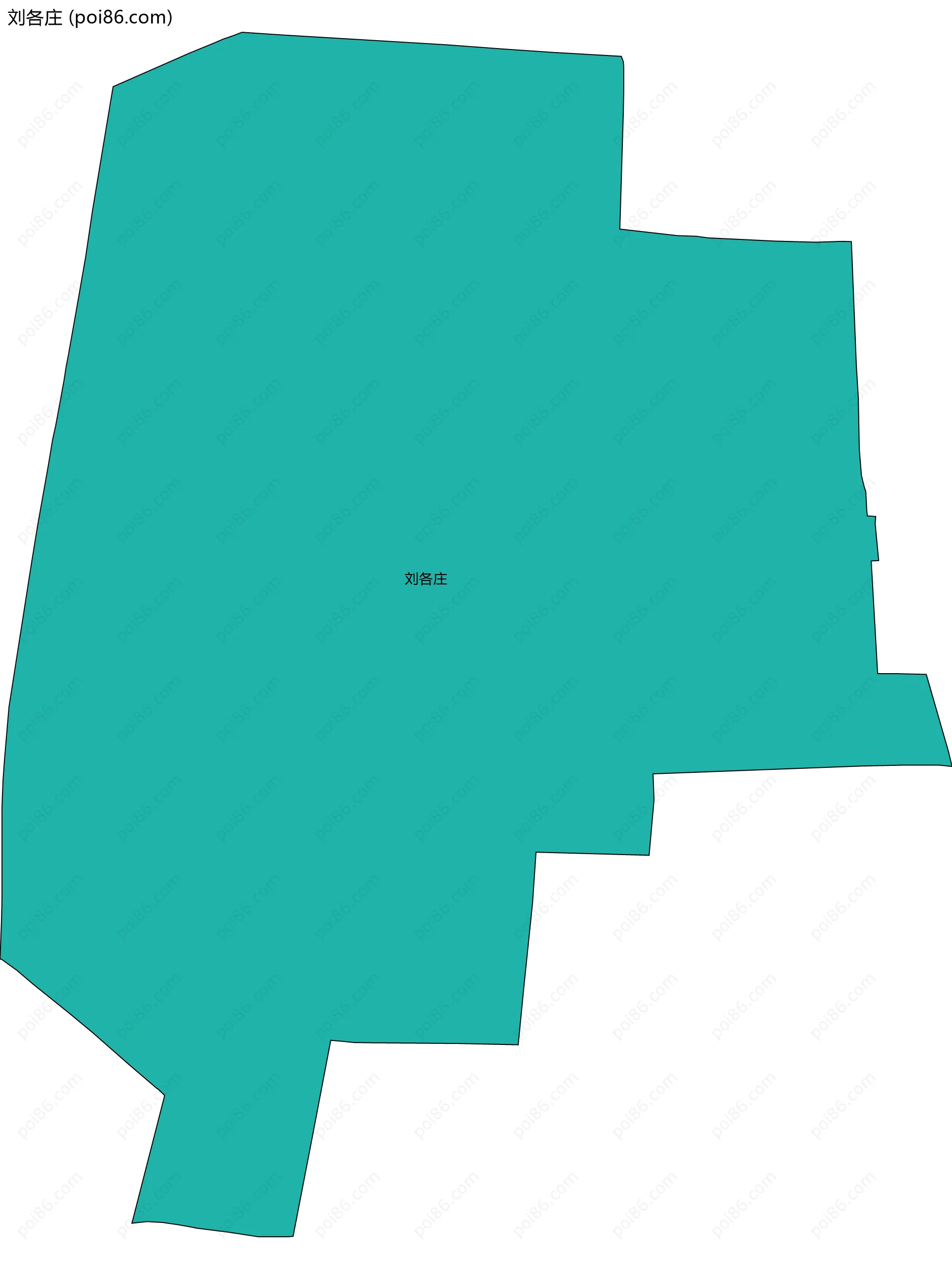 刘各庄边界地图