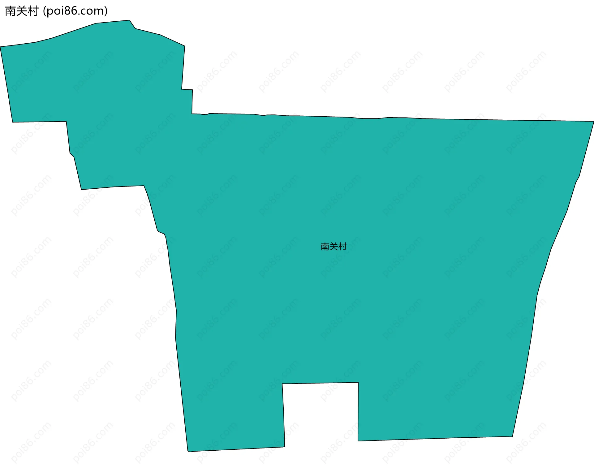 南关村边界地图