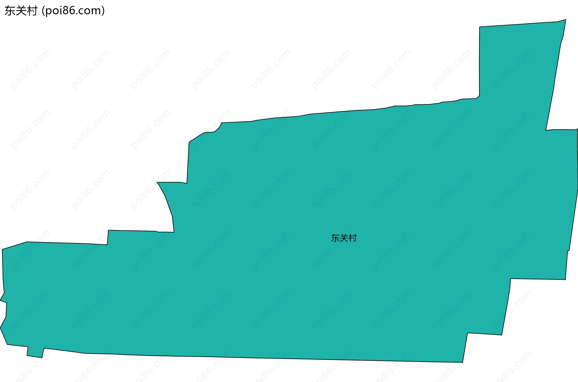 东关村边界地图