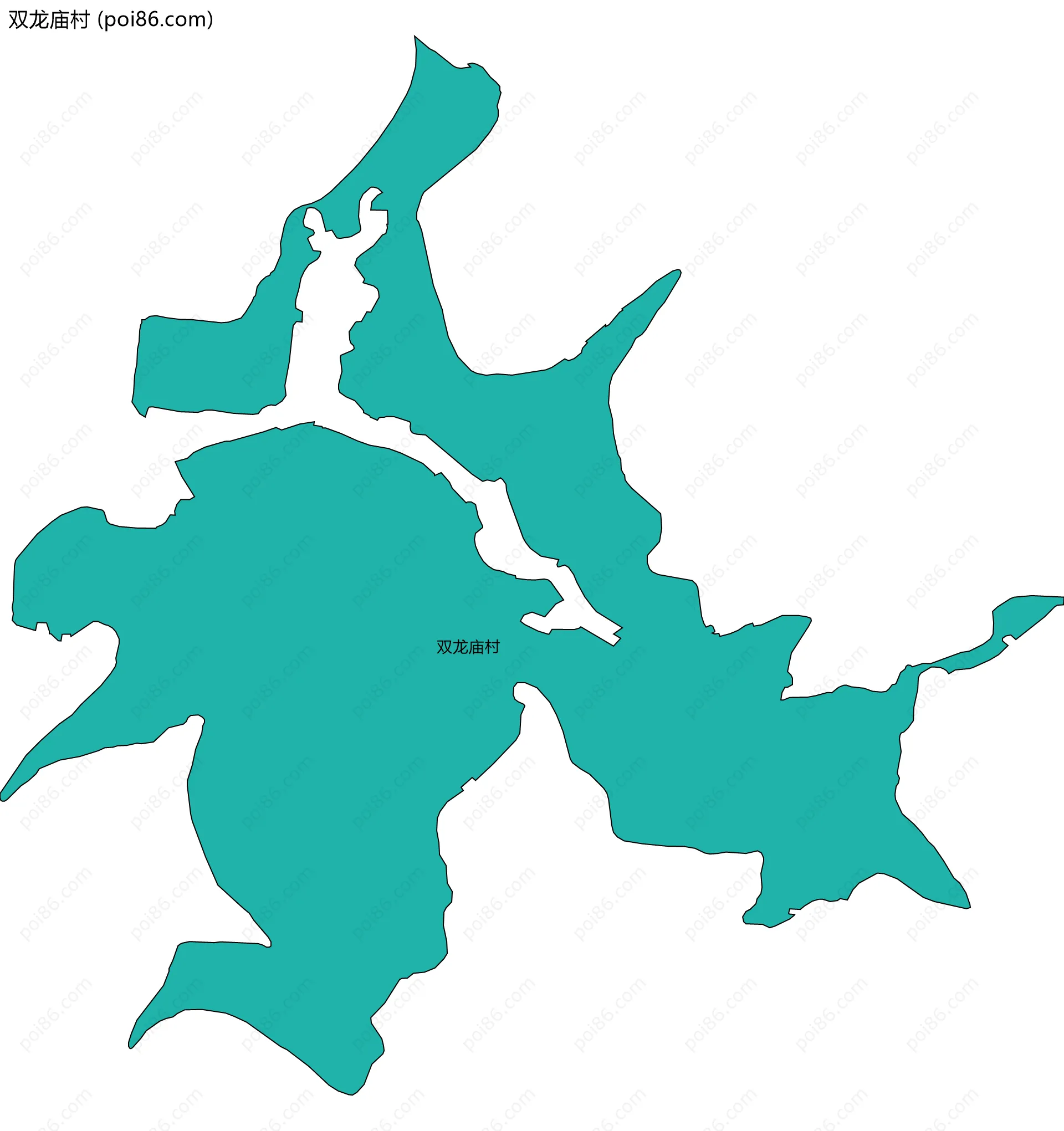 双龙庙村边界地图