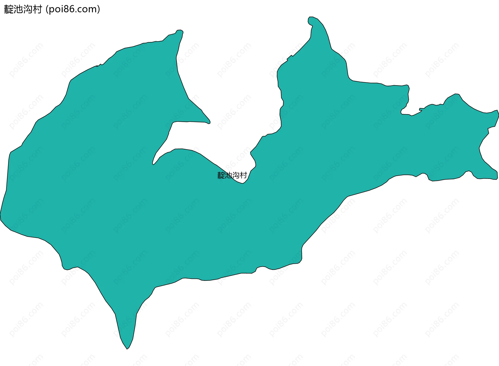 靛池沟村边界地图