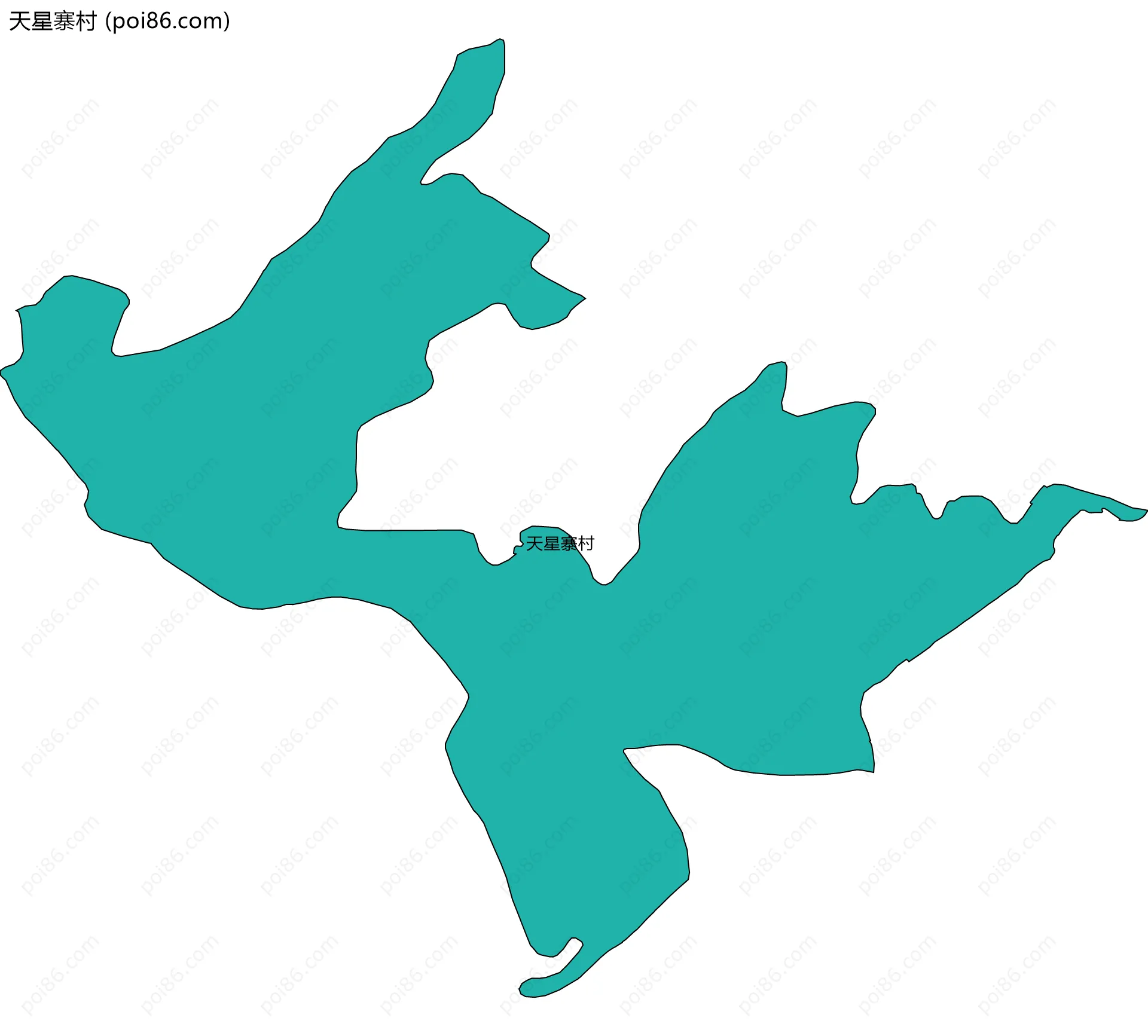 天星寨村边界地图