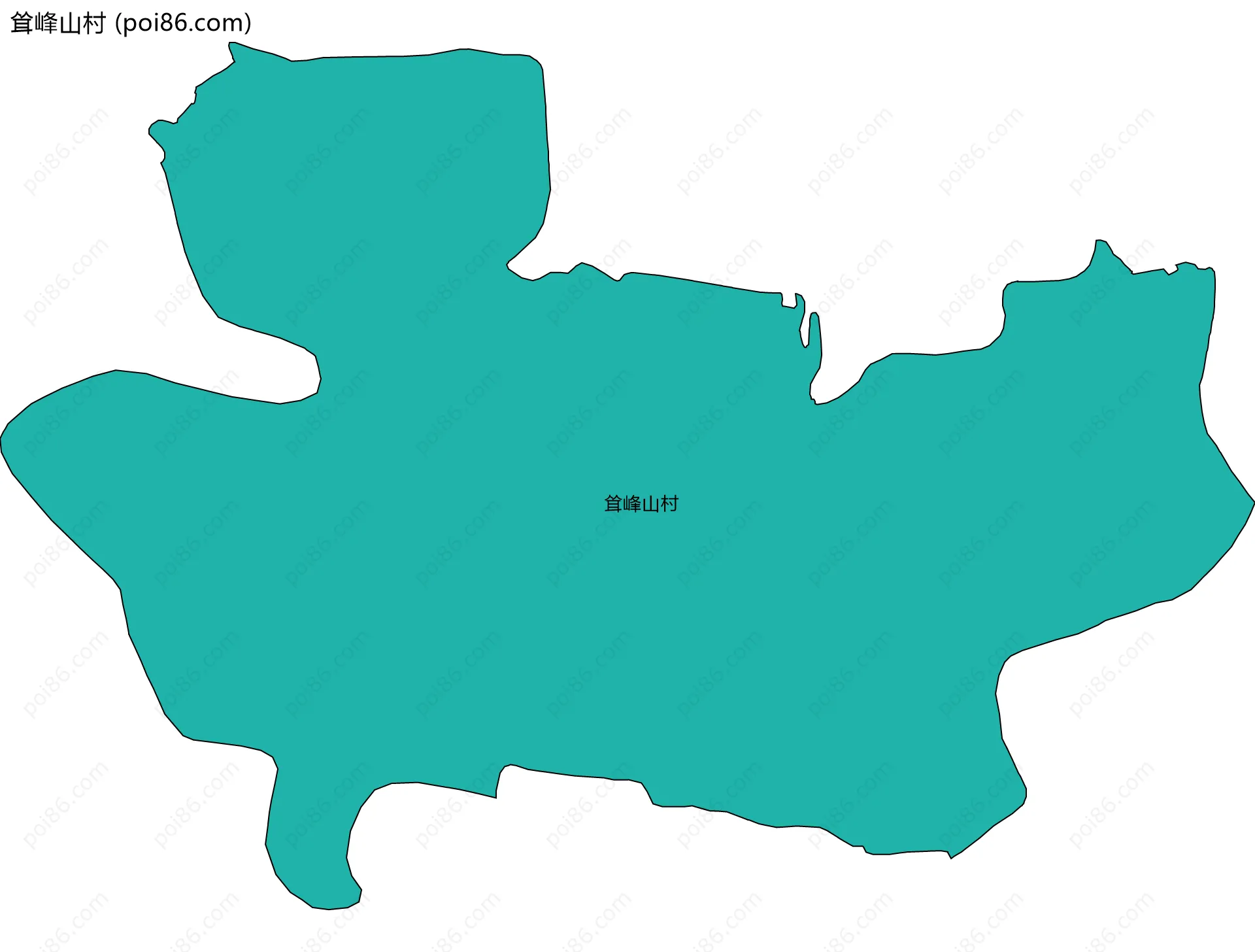 耸峰山村边界地图
