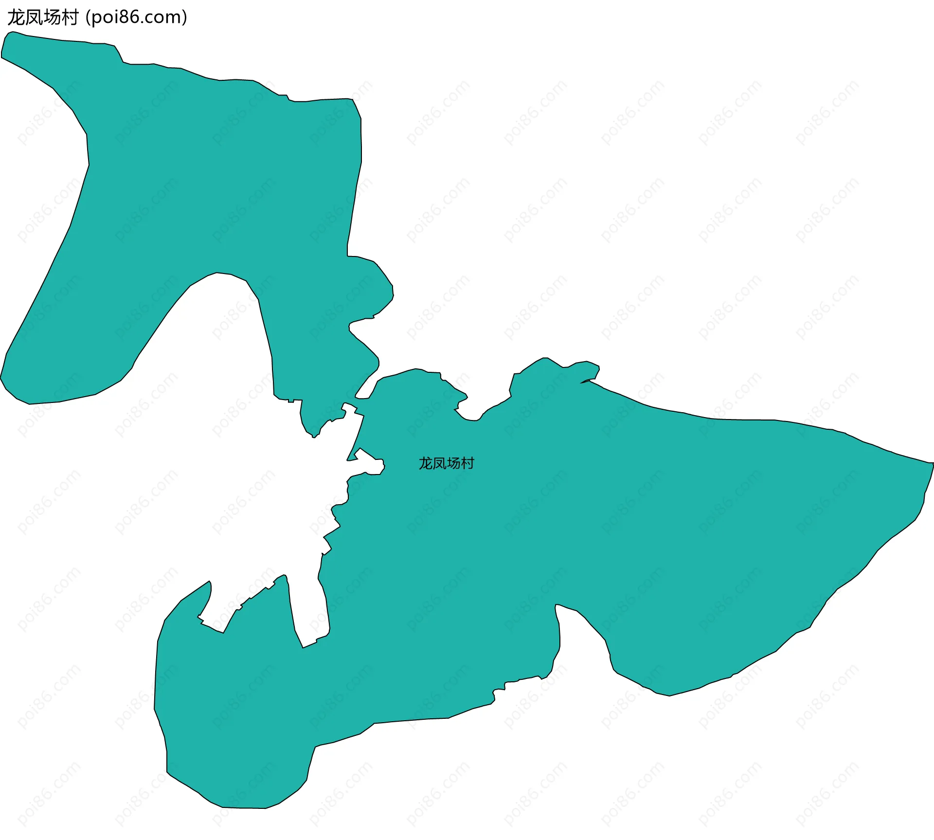 龙凤场村边界地图