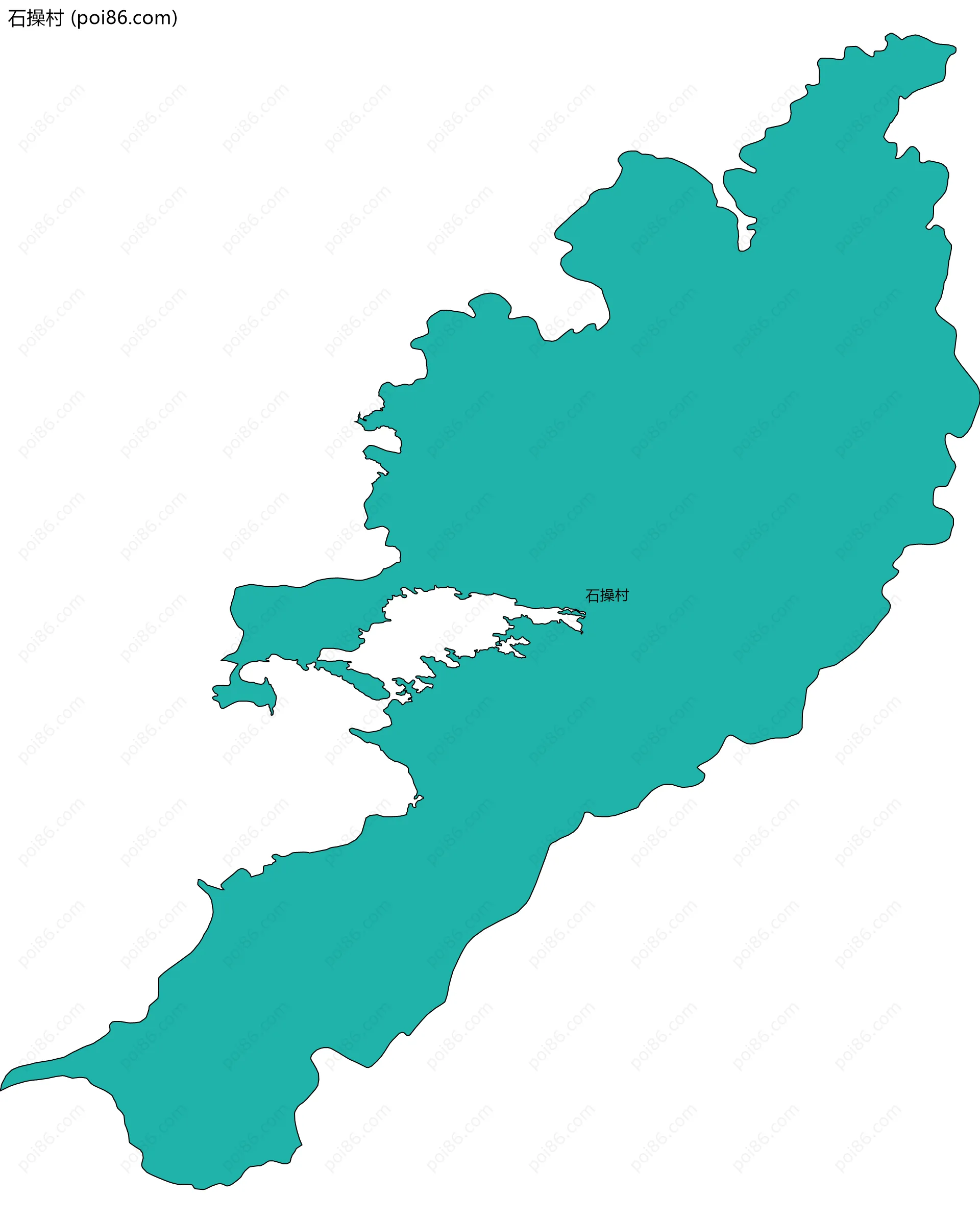 石操村边界地图