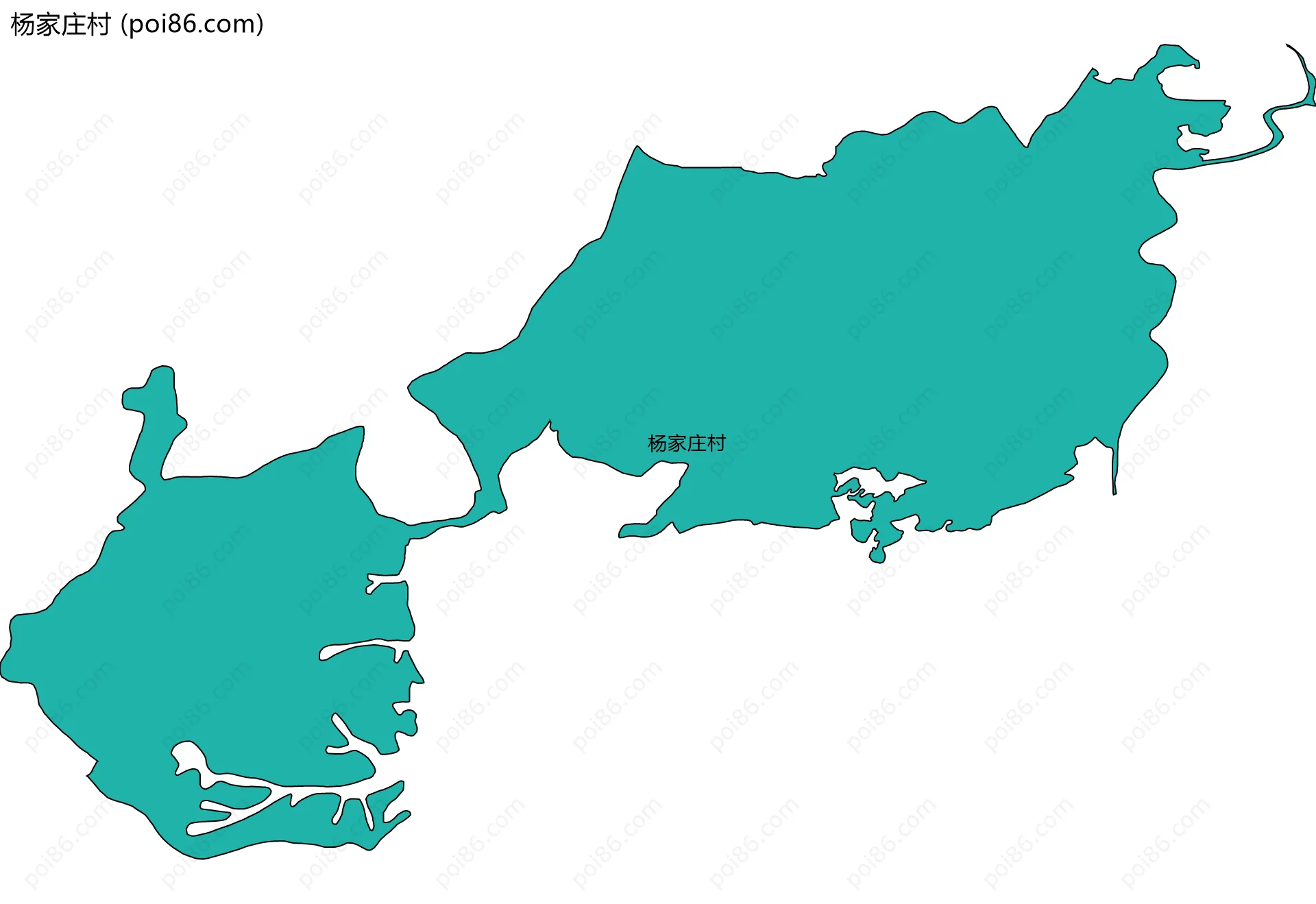 杨家庄村边界地图