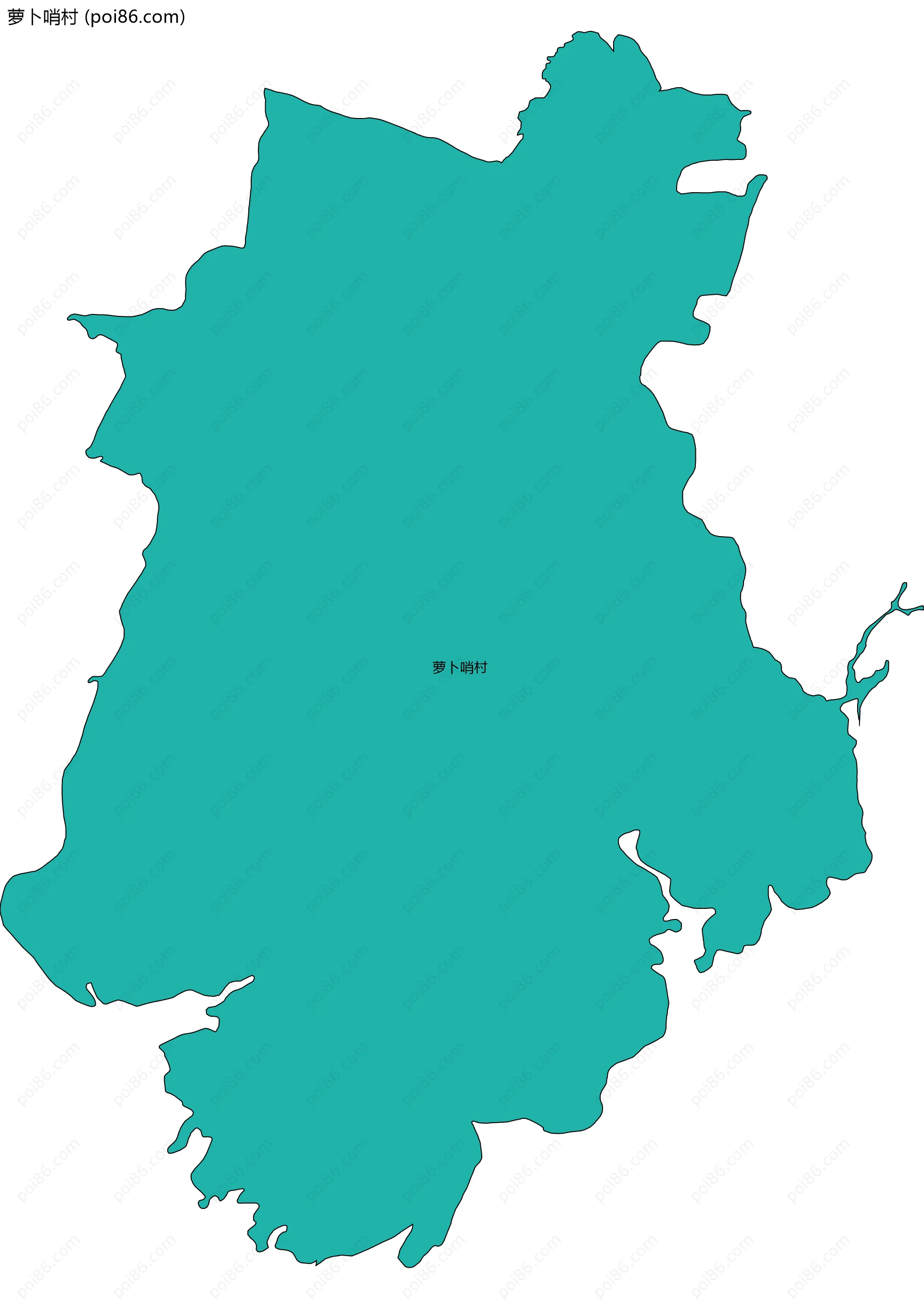 萝卜哨村边界地图