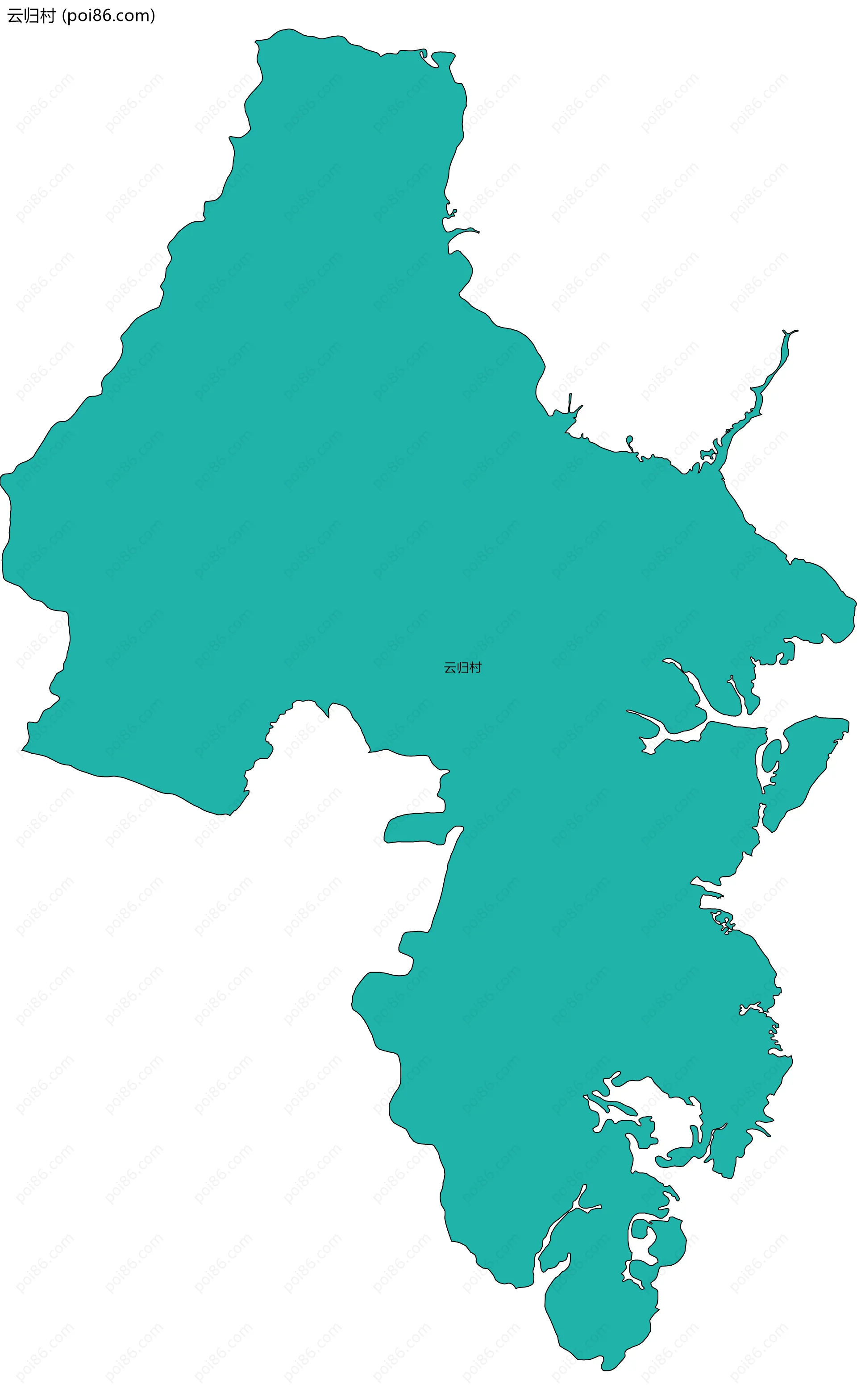 云归村边界地图