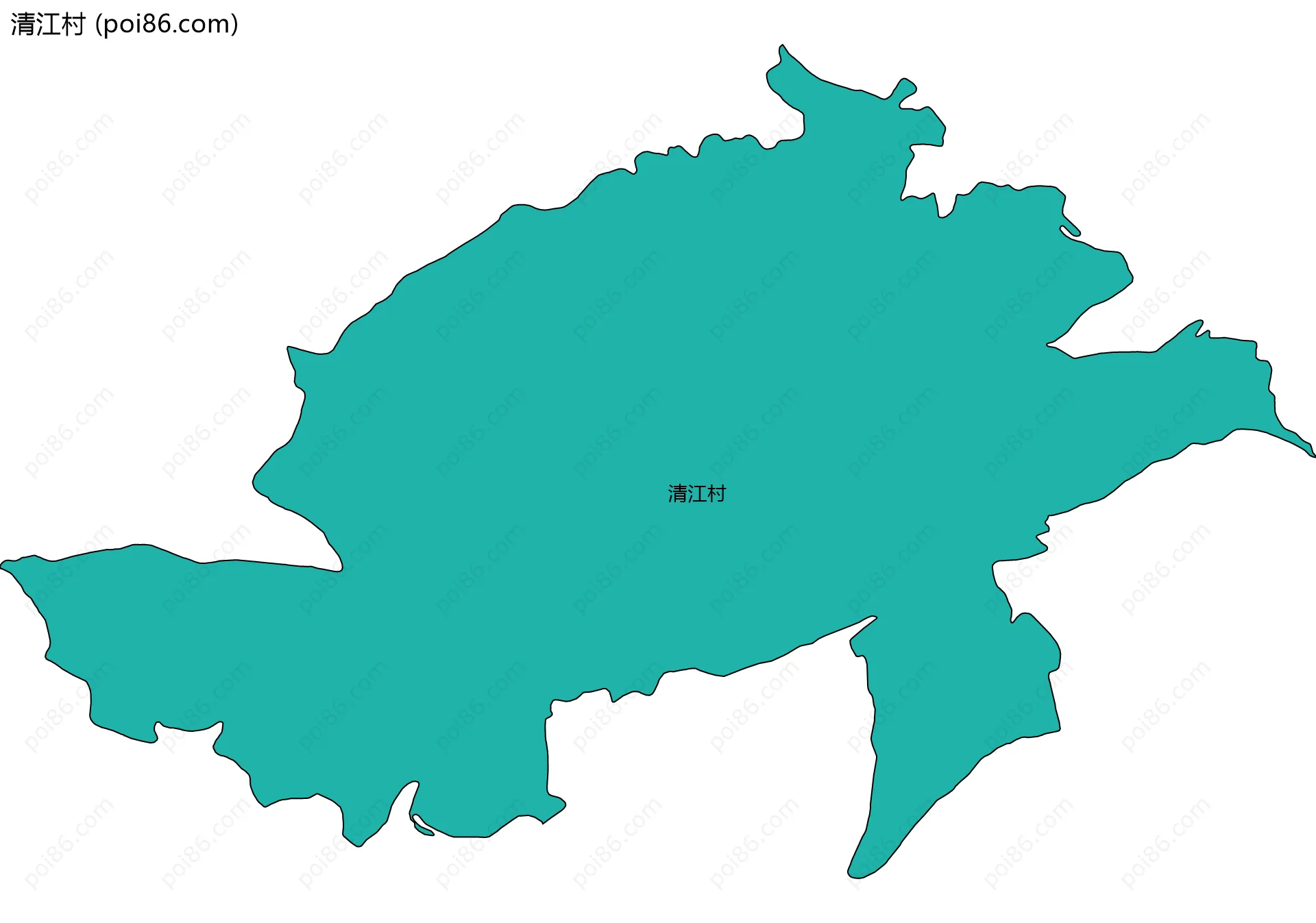 清江村边界地图