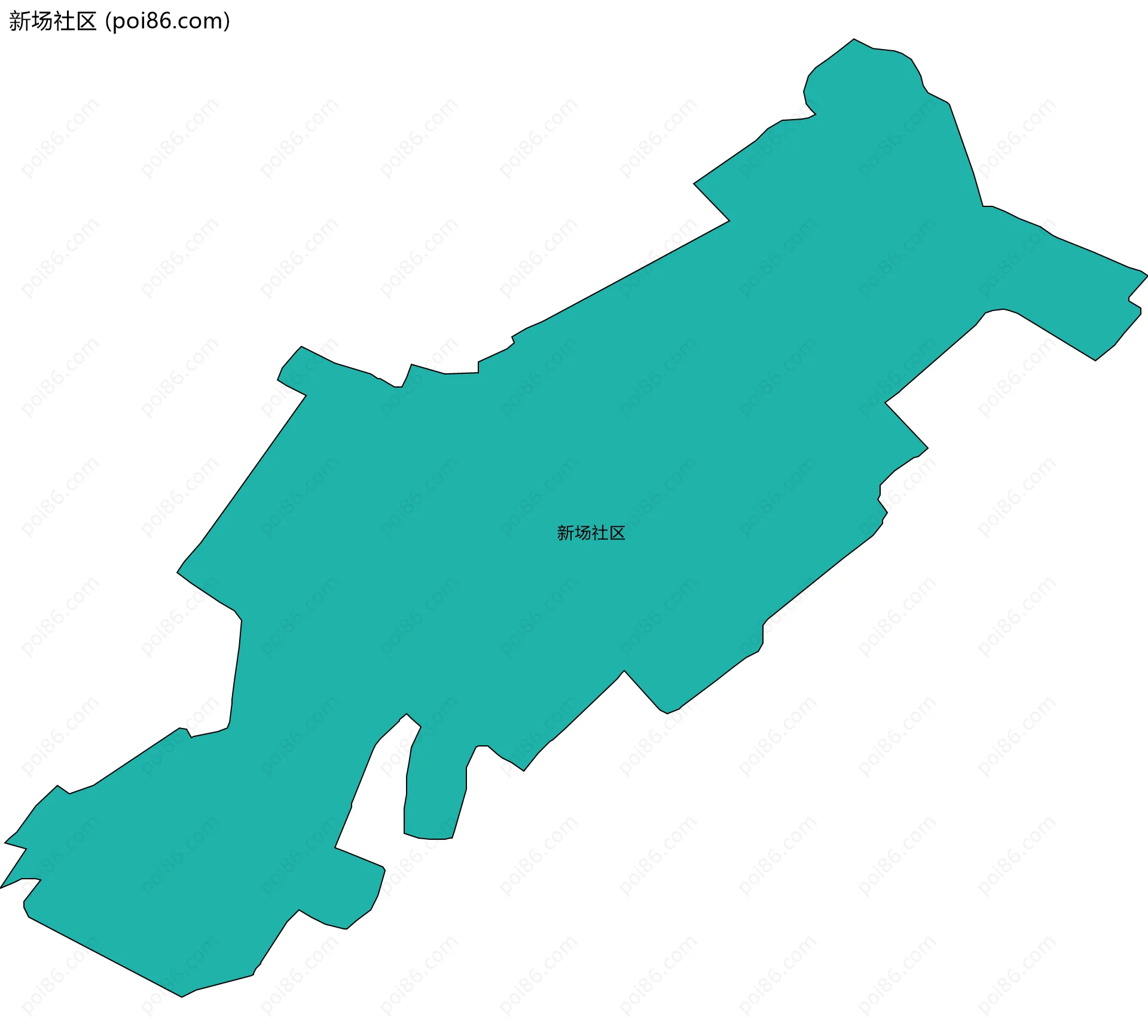 新场社区边界地图