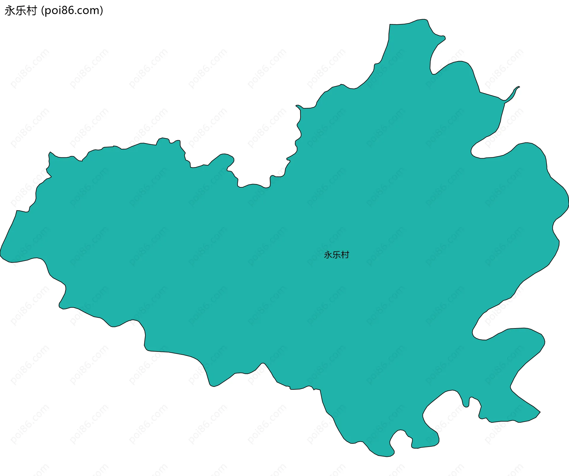 永乐村边界地图