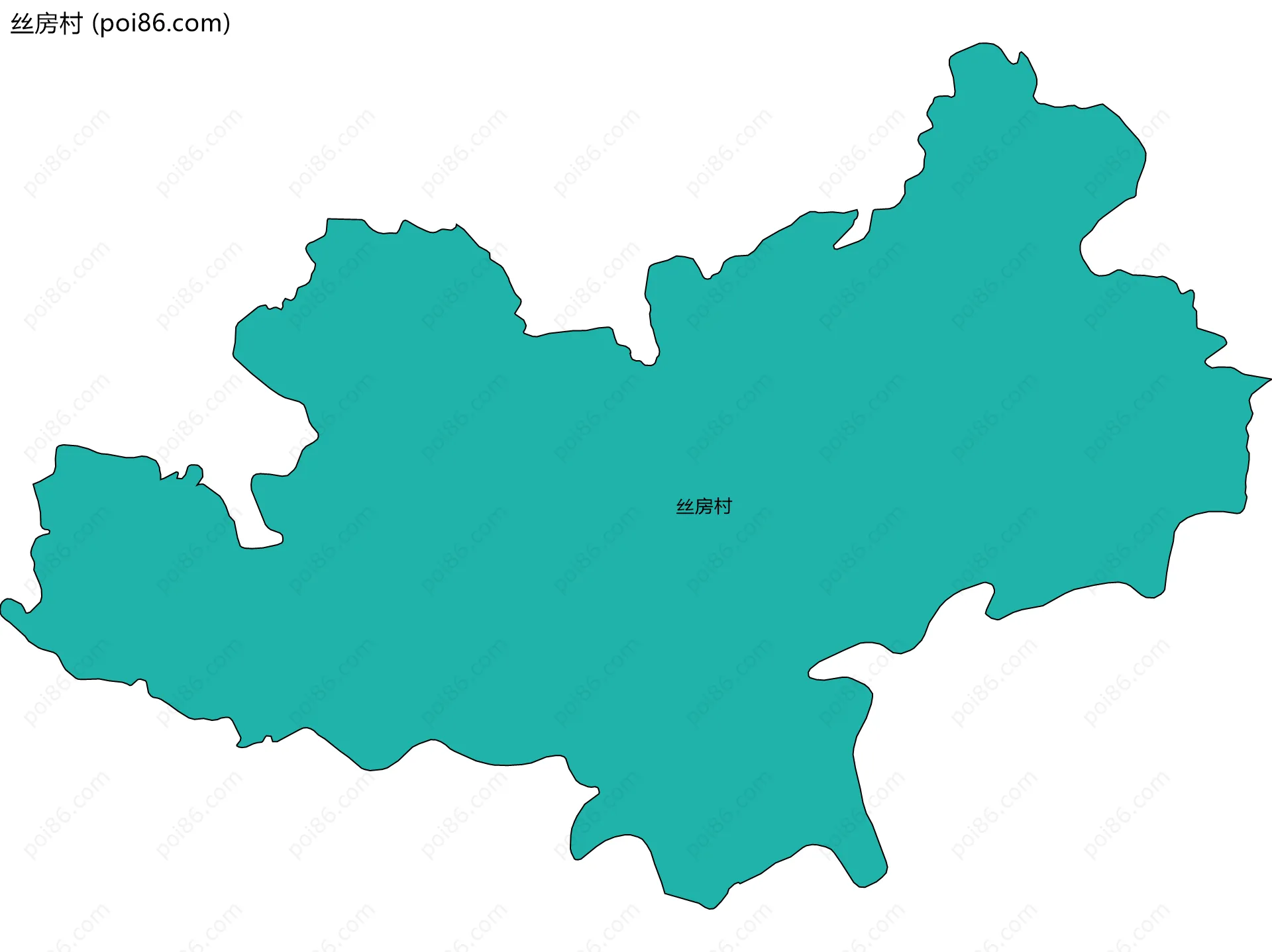 丝房村边界地图