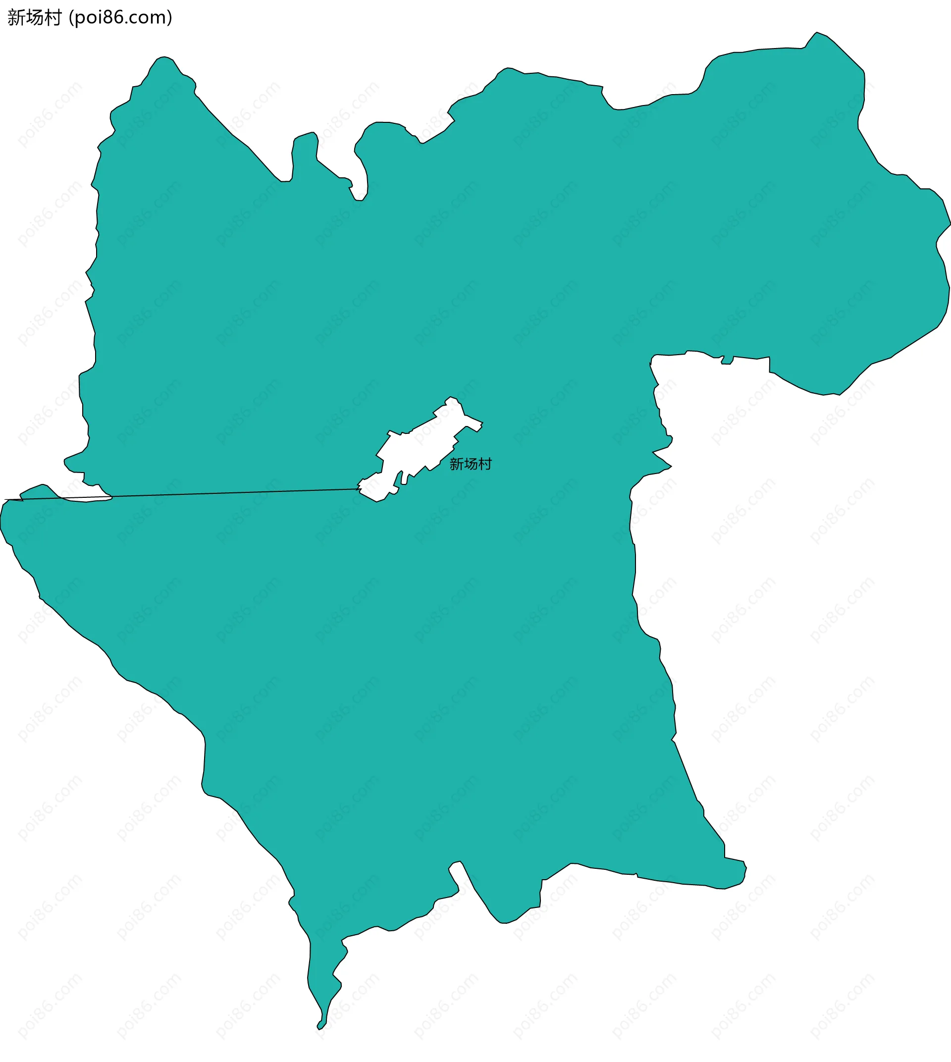 新场村边界地图