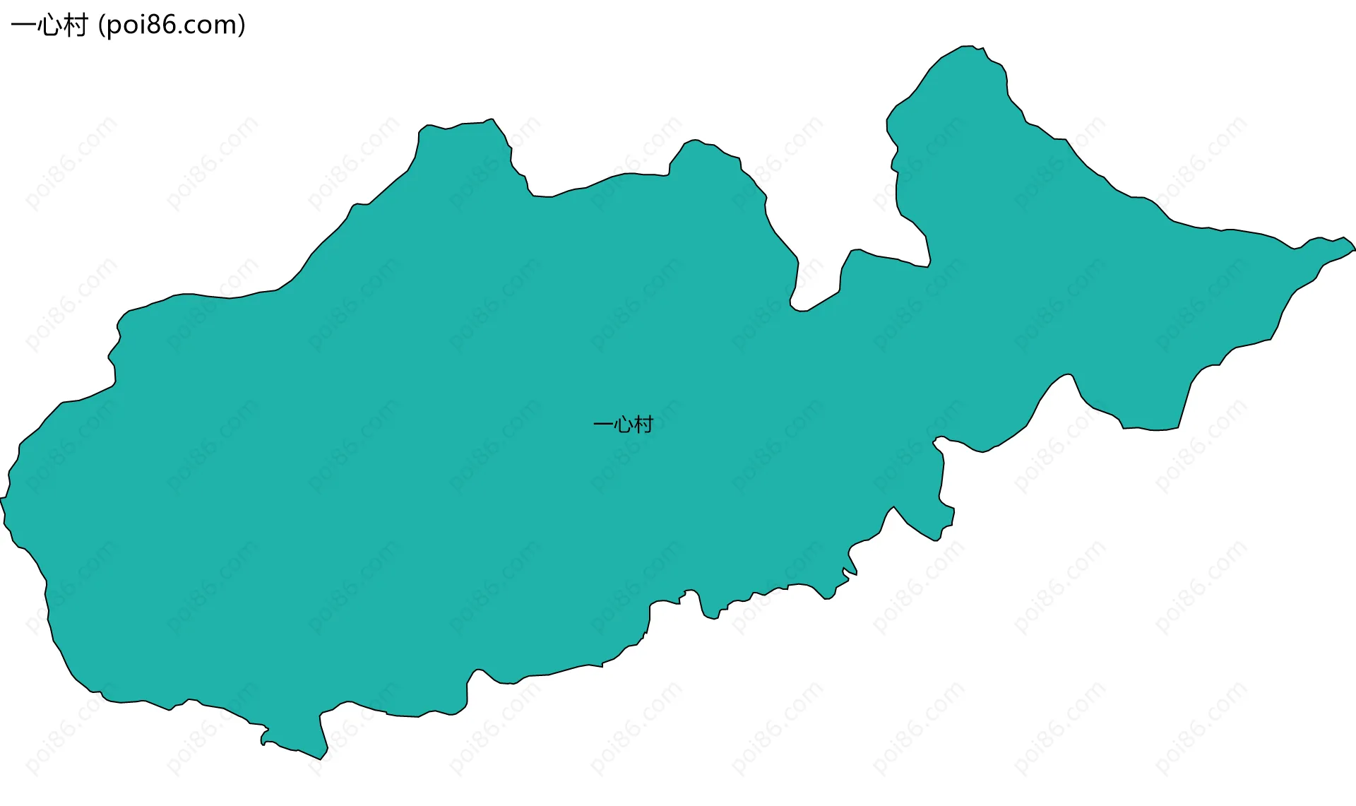 一心村边界地图