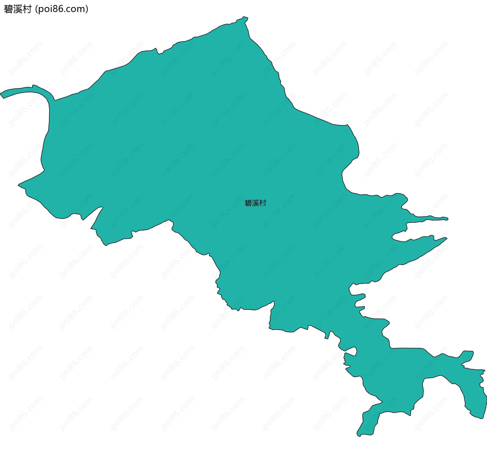 碧溪村边界地图