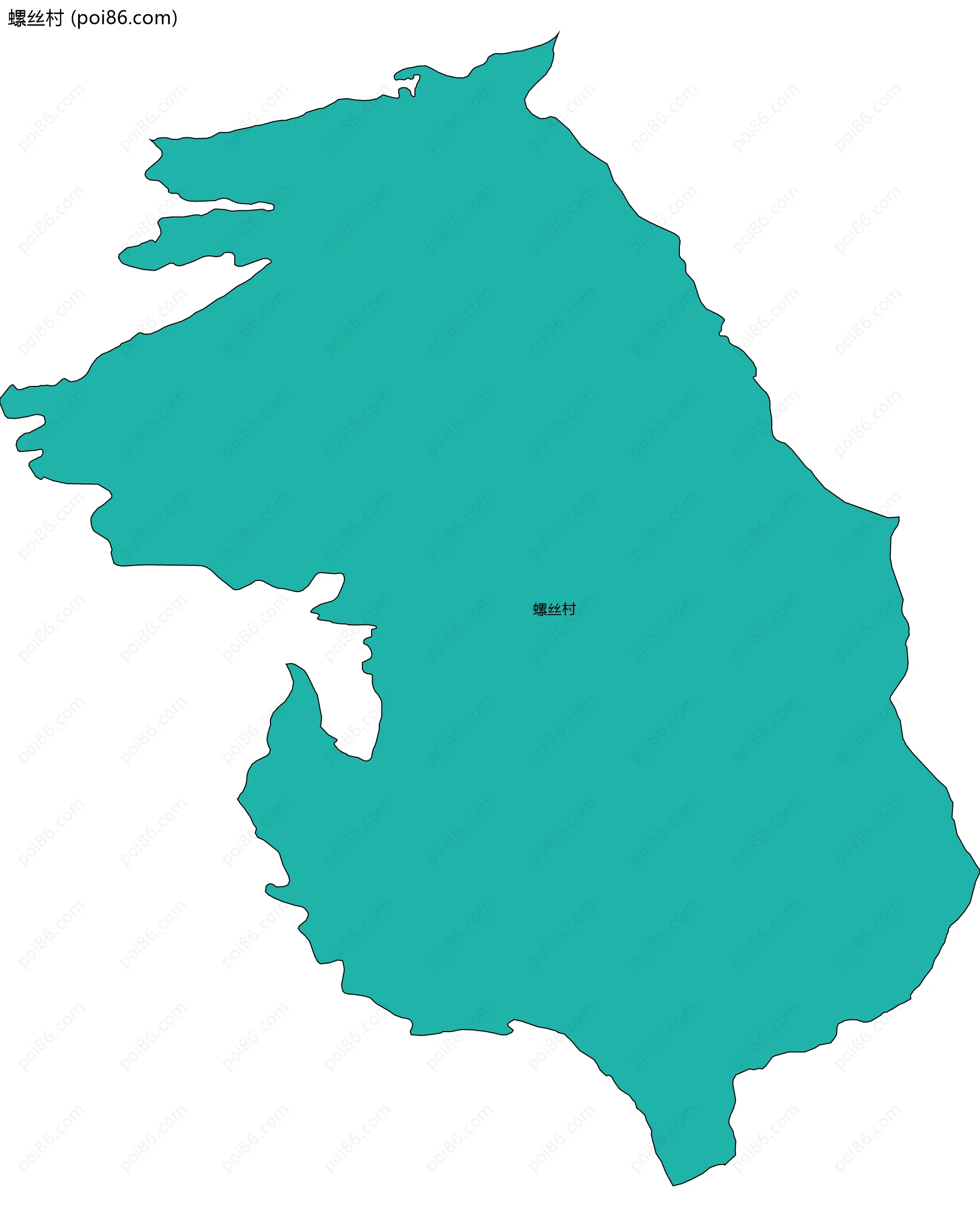 螺丝村边界地图