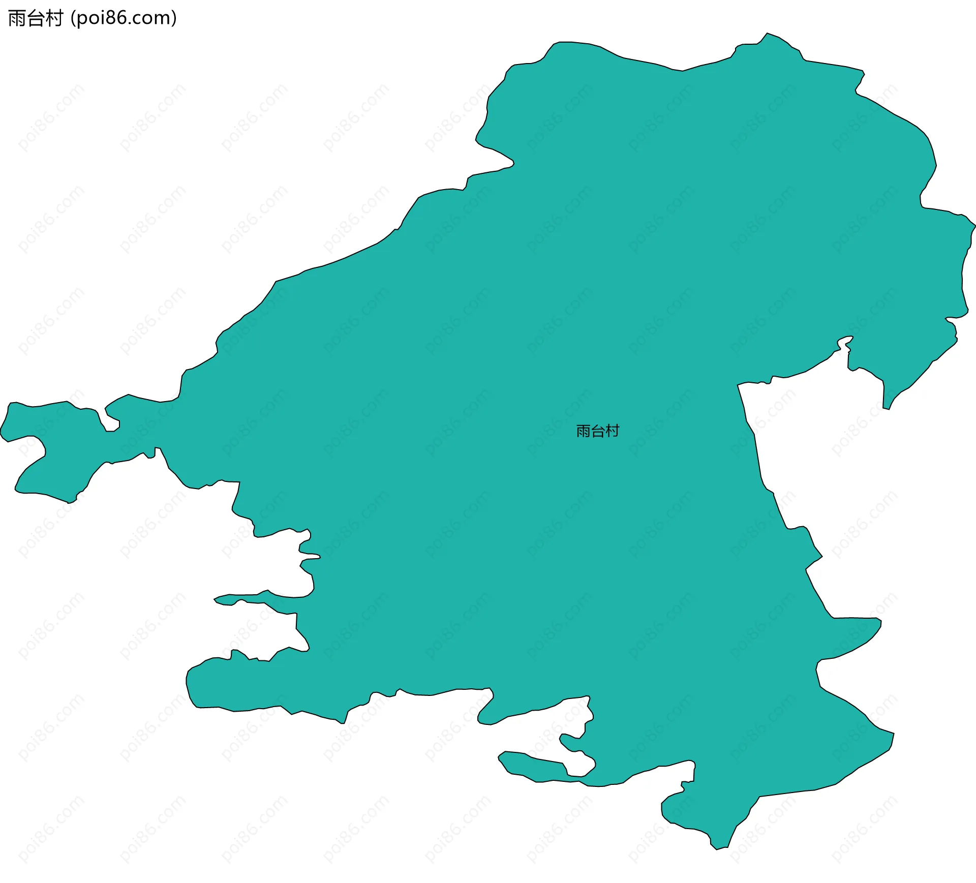 雨台村边界地图