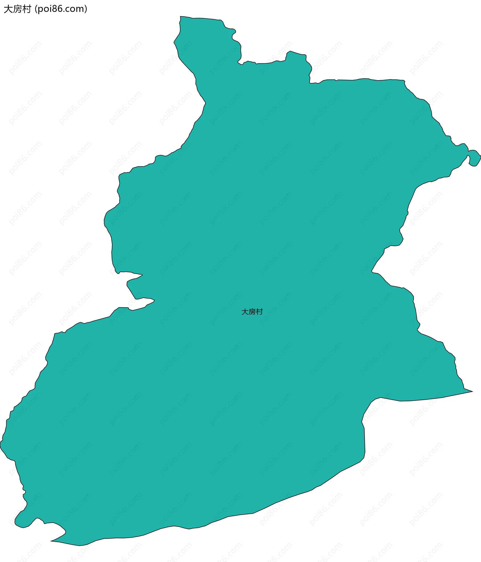 大房村边界地图