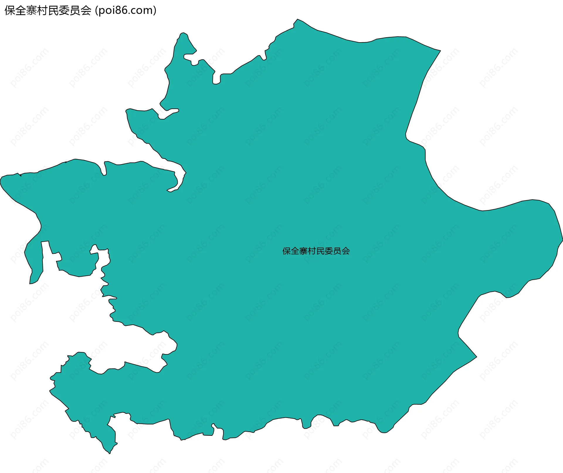 保全寨村民委员会边界地图