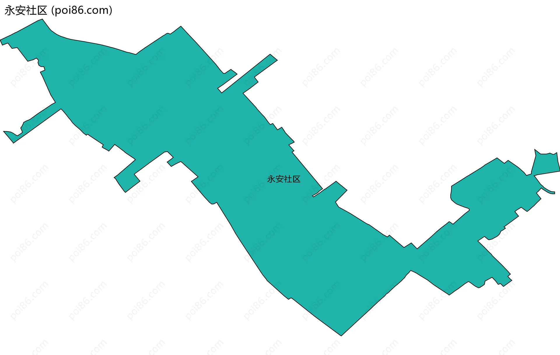 永安社区边界地图