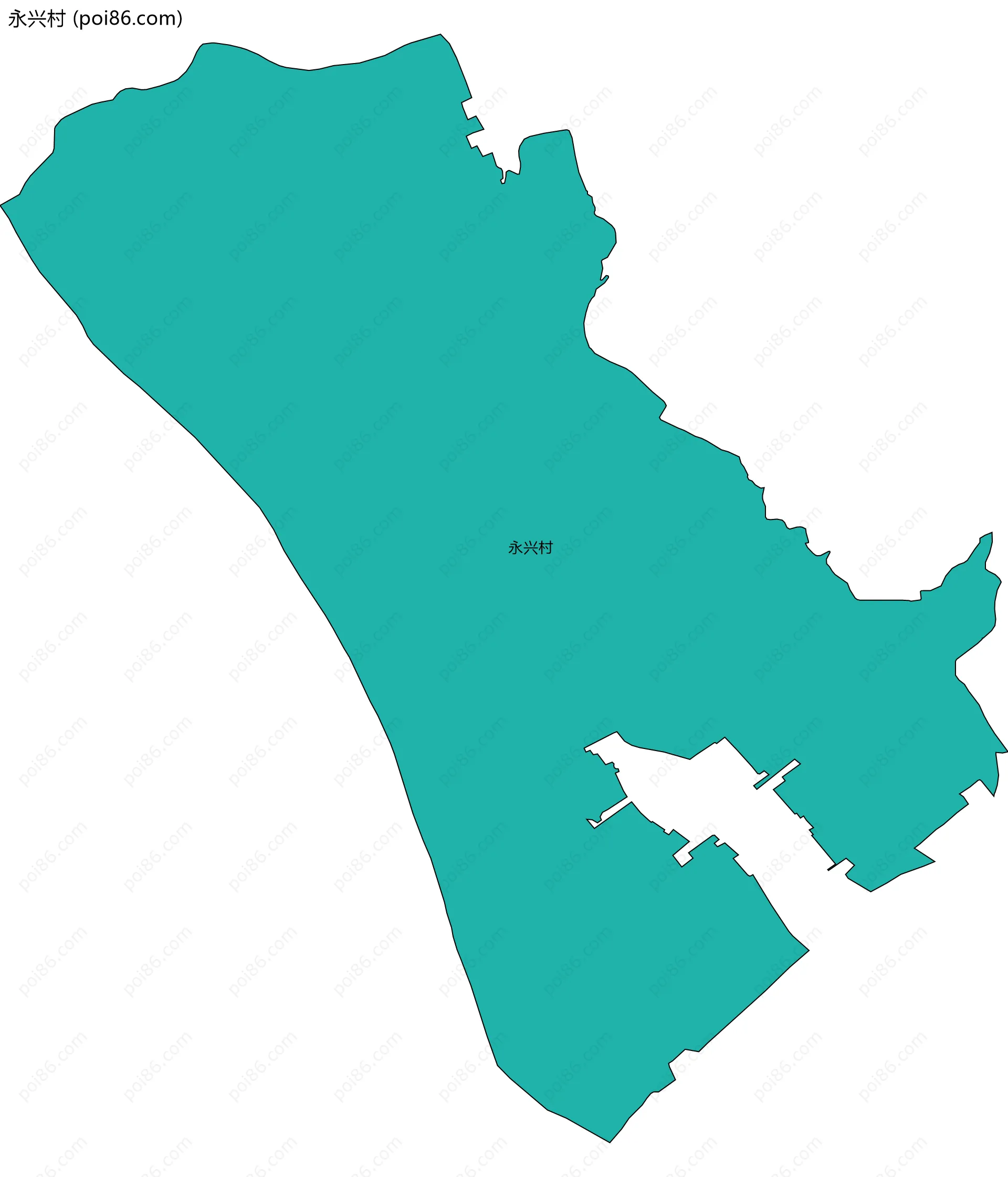 永兴村边界地图