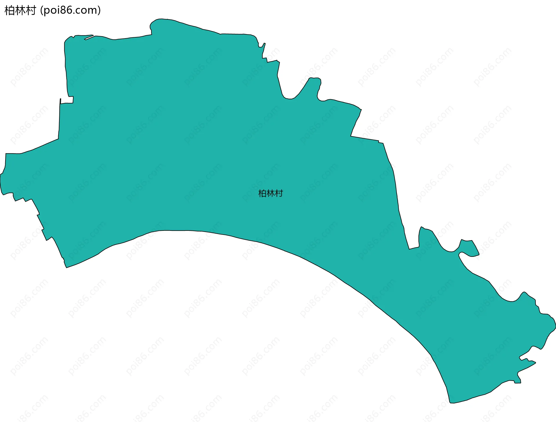 柏林村边界地图