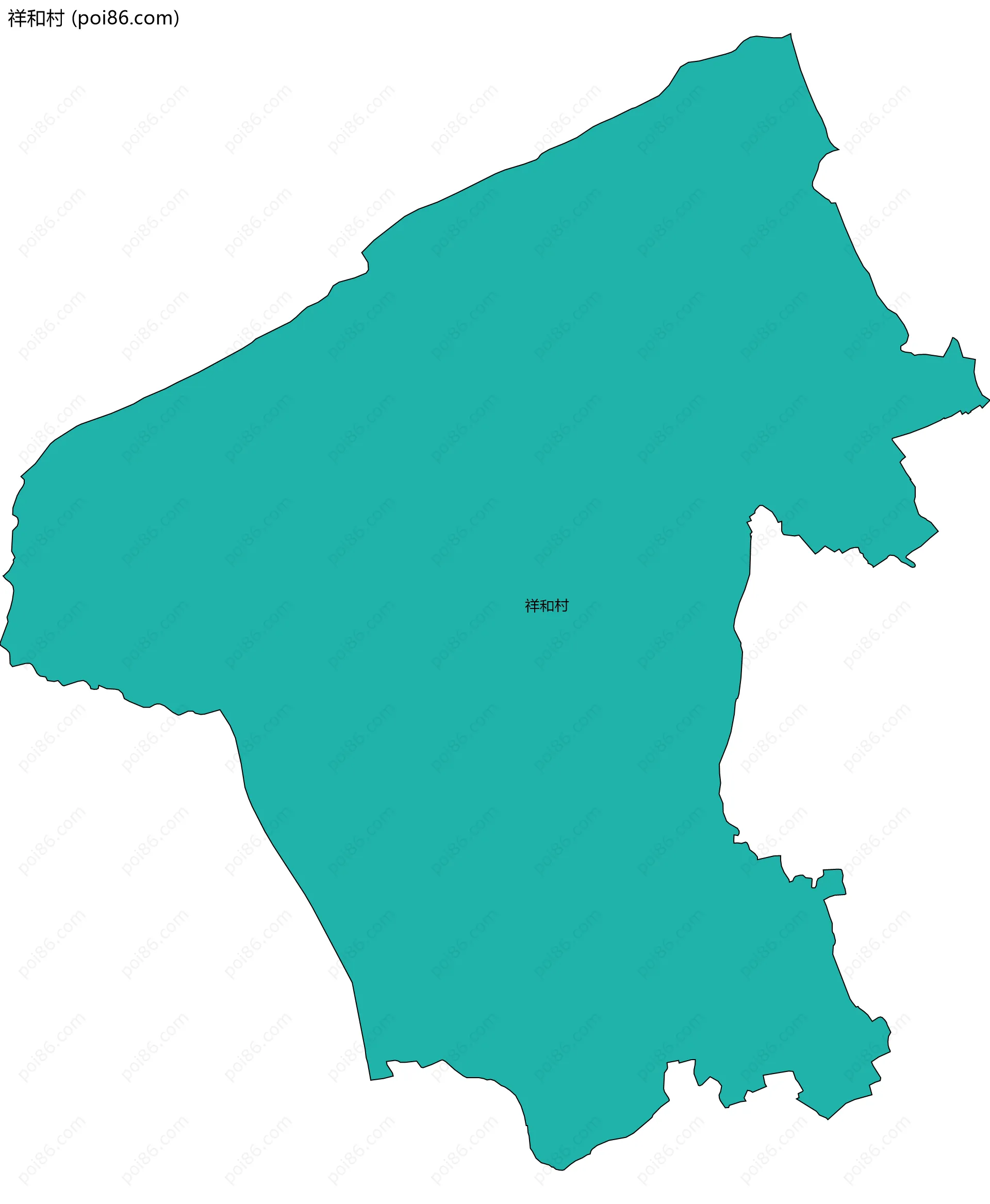 祥和村边界地图
