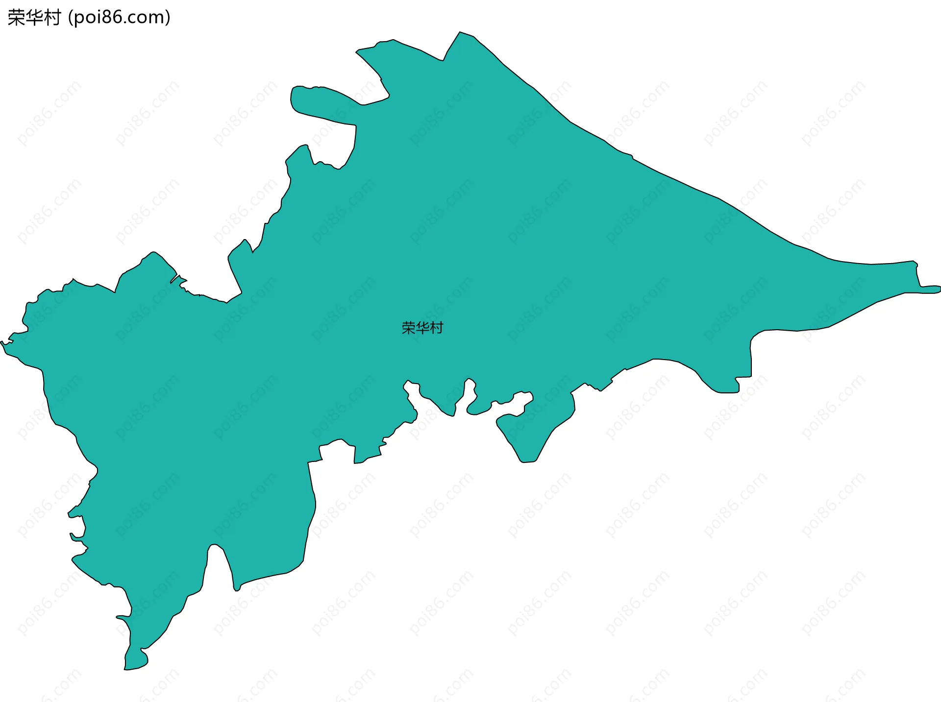 荣华村边界地图