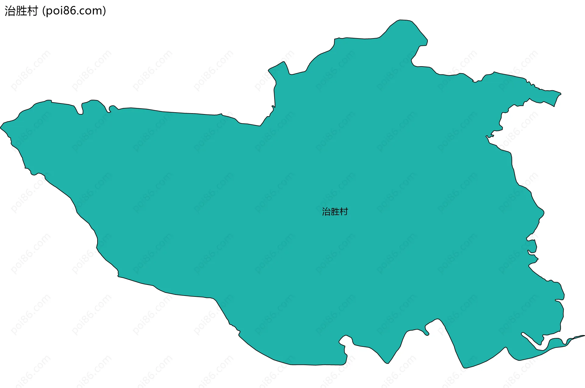 治胜村边界地图