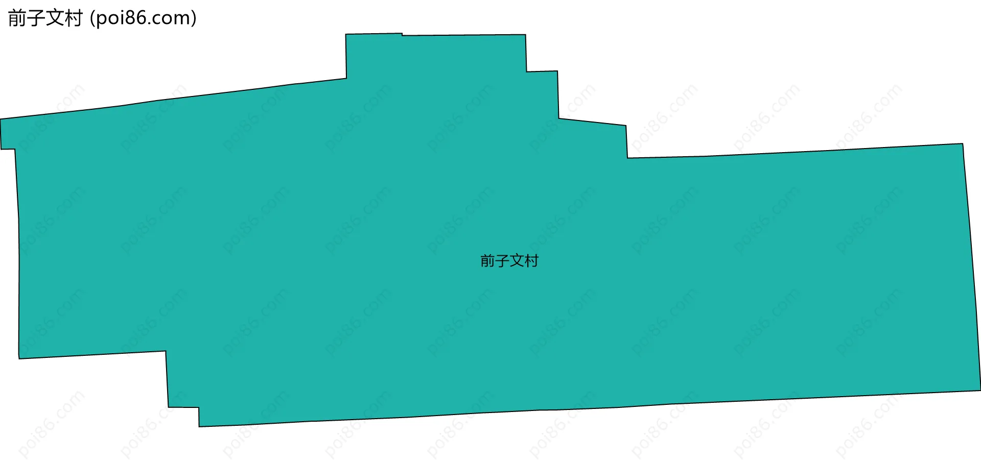 前子文村边界地图