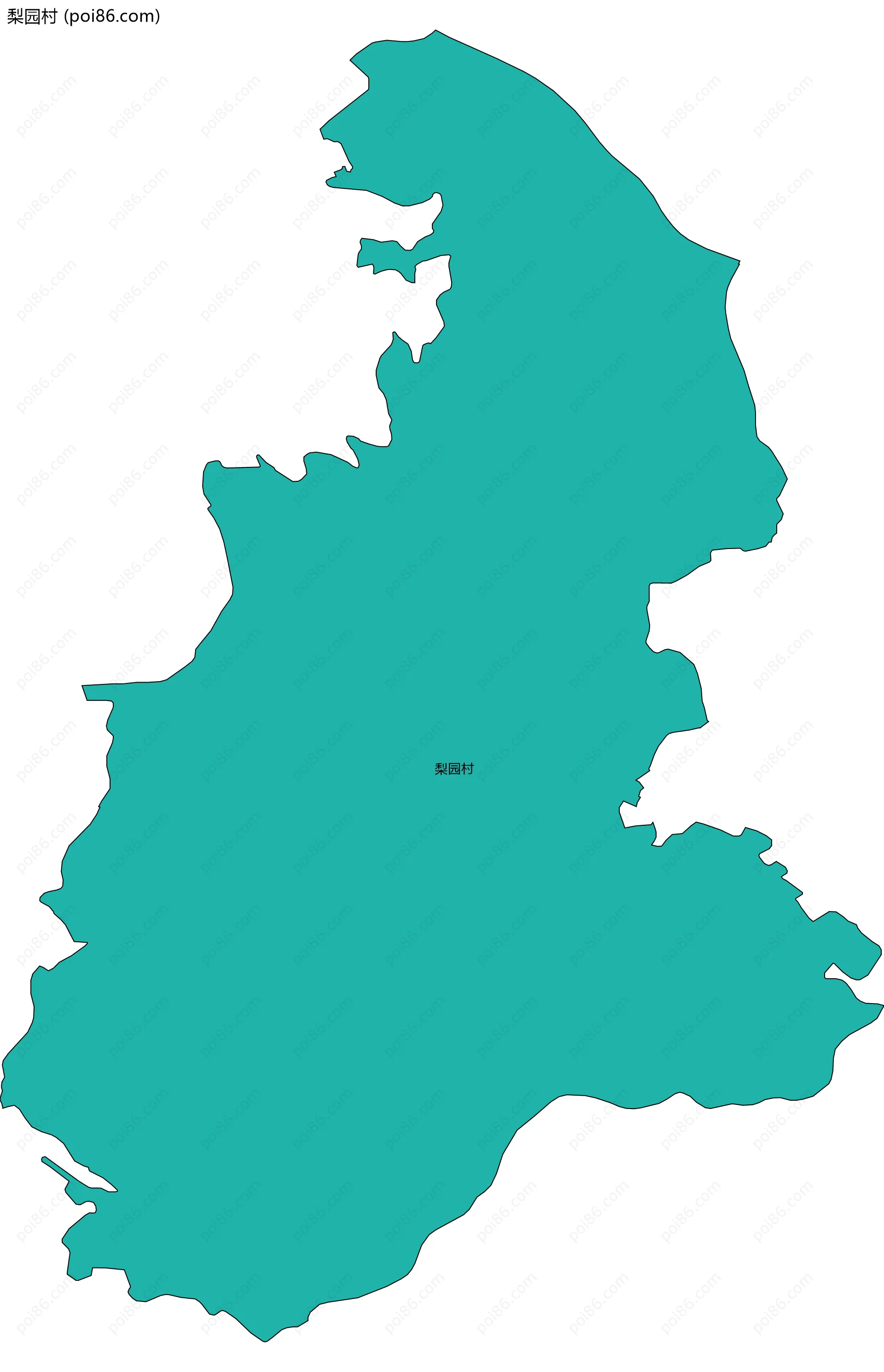 梨园村边界地图