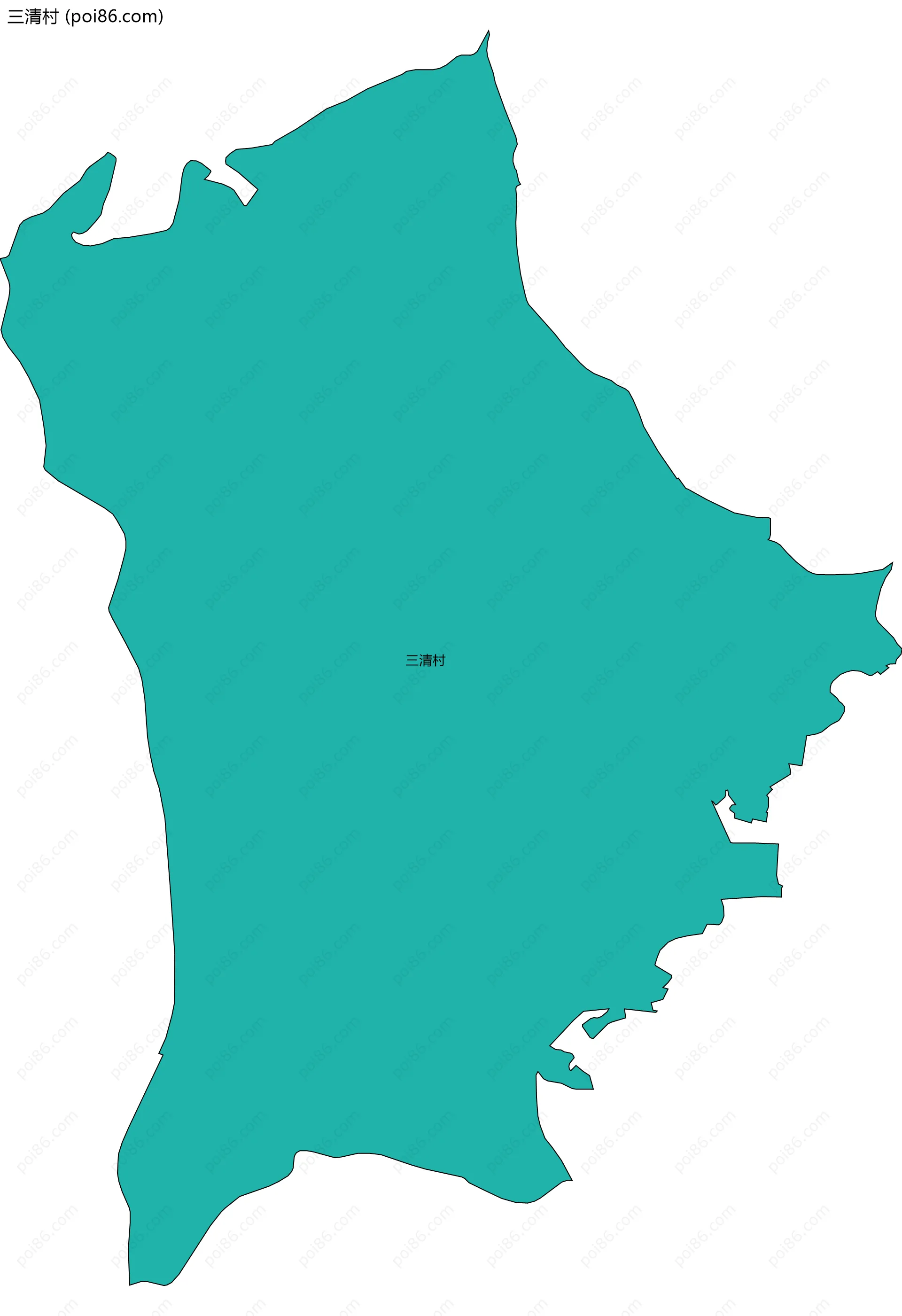 三清村边界地图