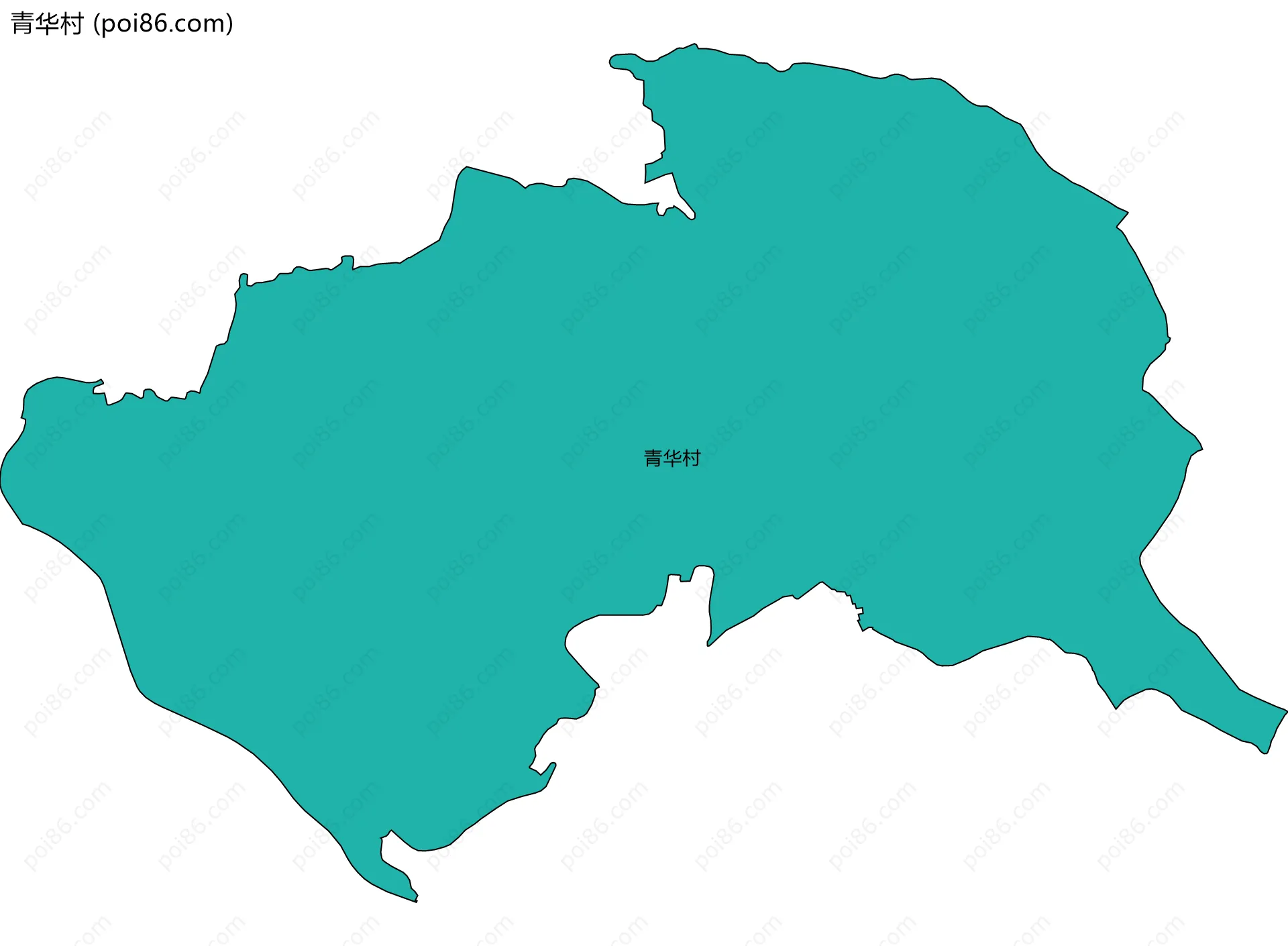 青华村边界地图