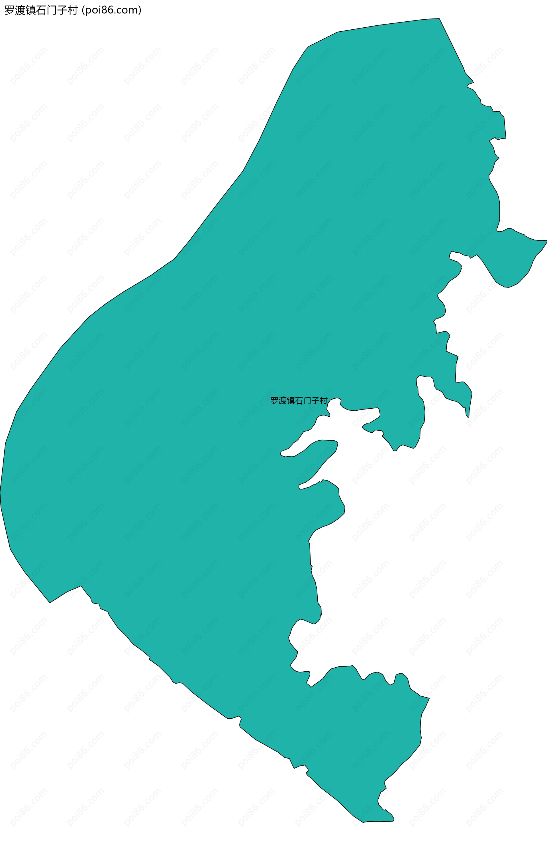 罗渡镇石门子村边界地图