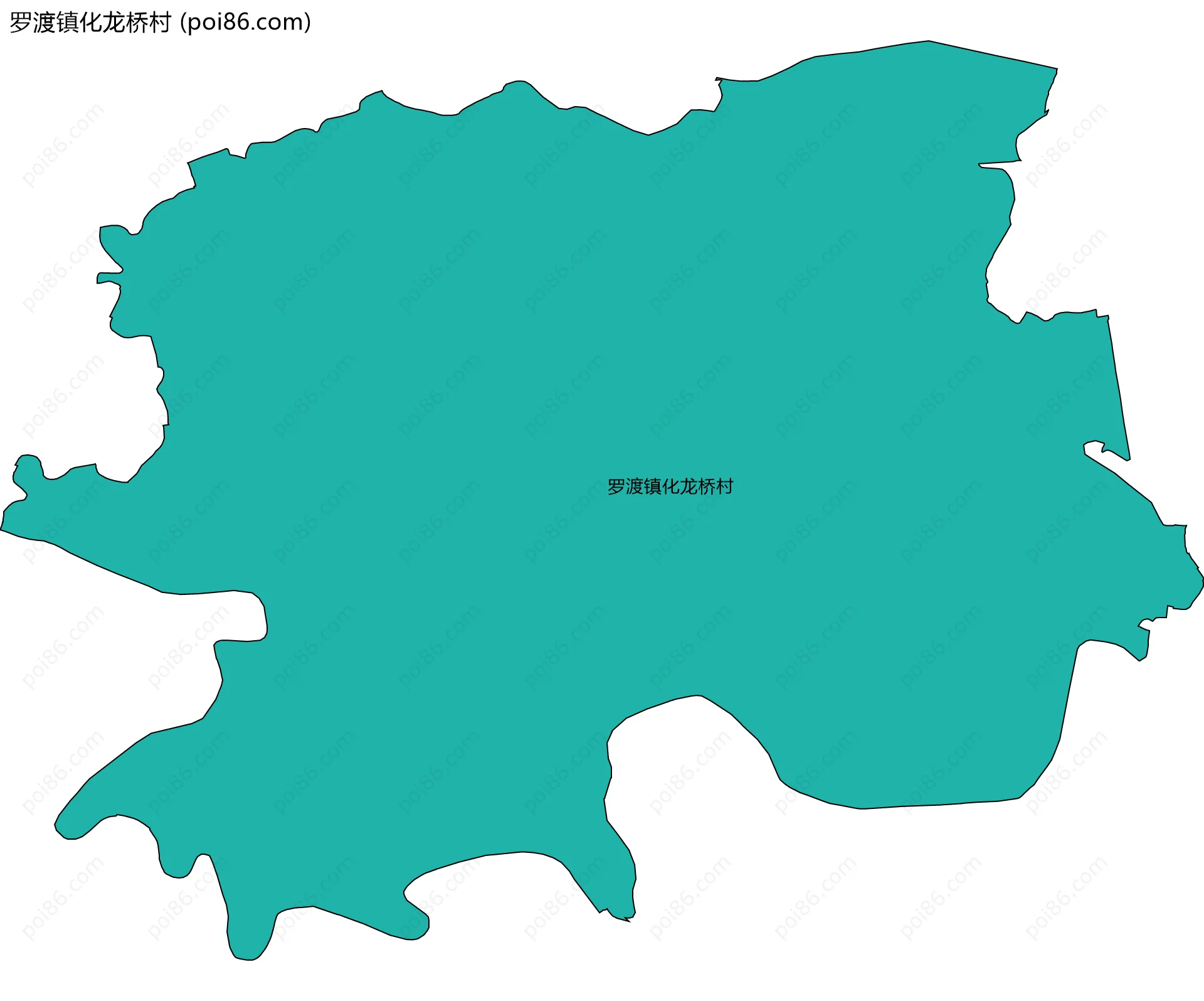 罗渡镇化龙桥村边界地图