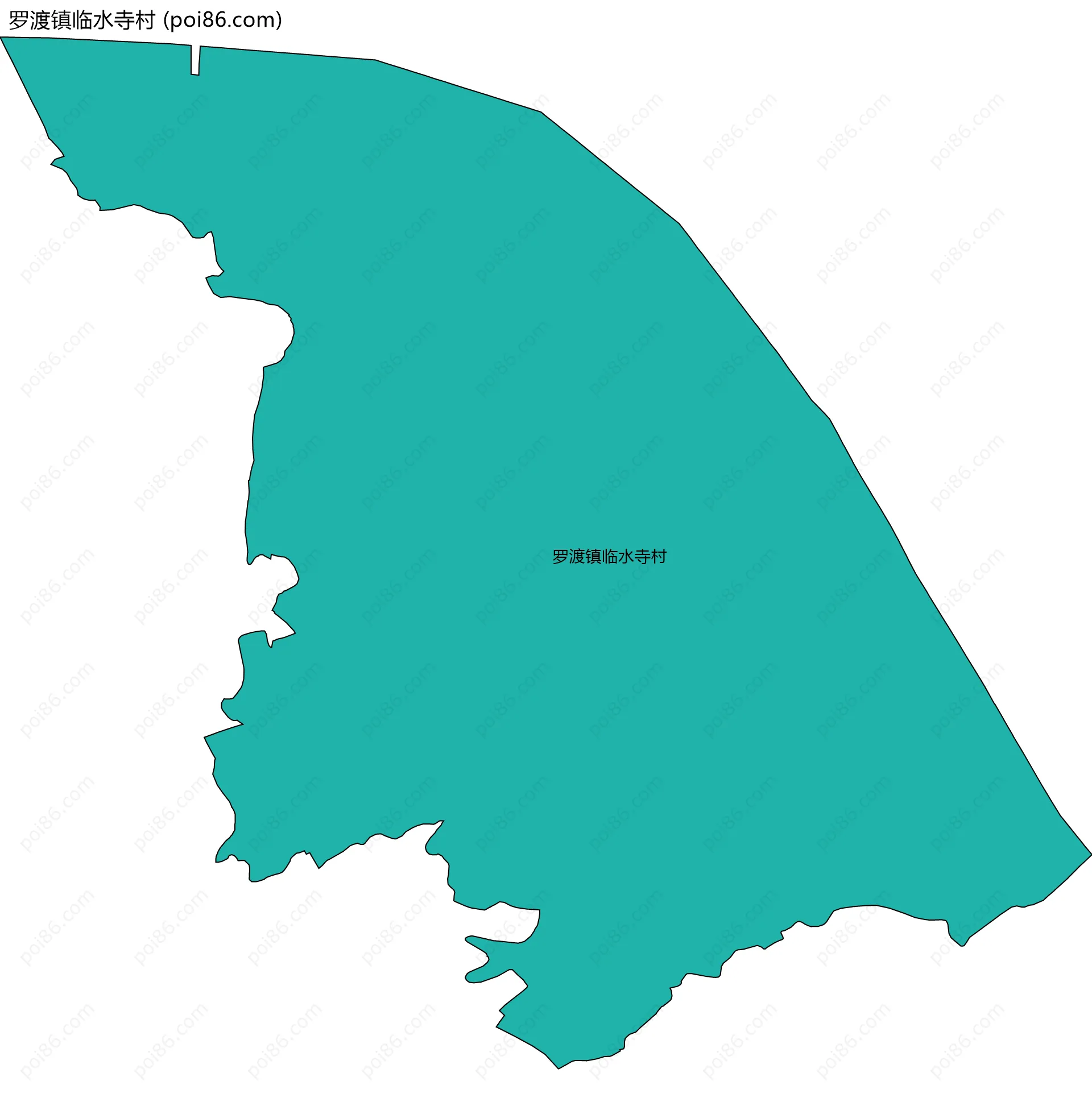罗渡镇临水寺村边界地图