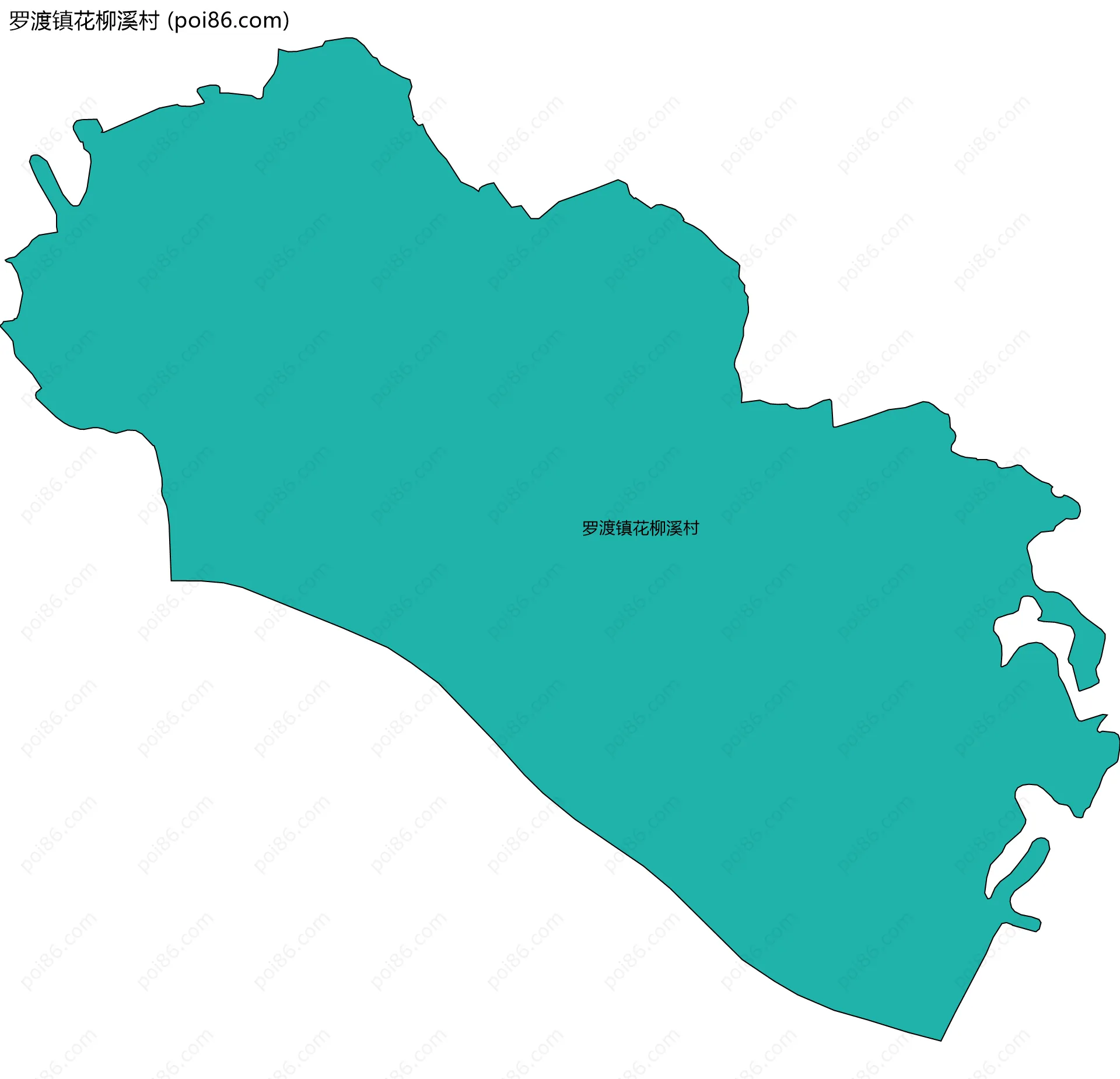 罗渡镇花柳溪村边界地图