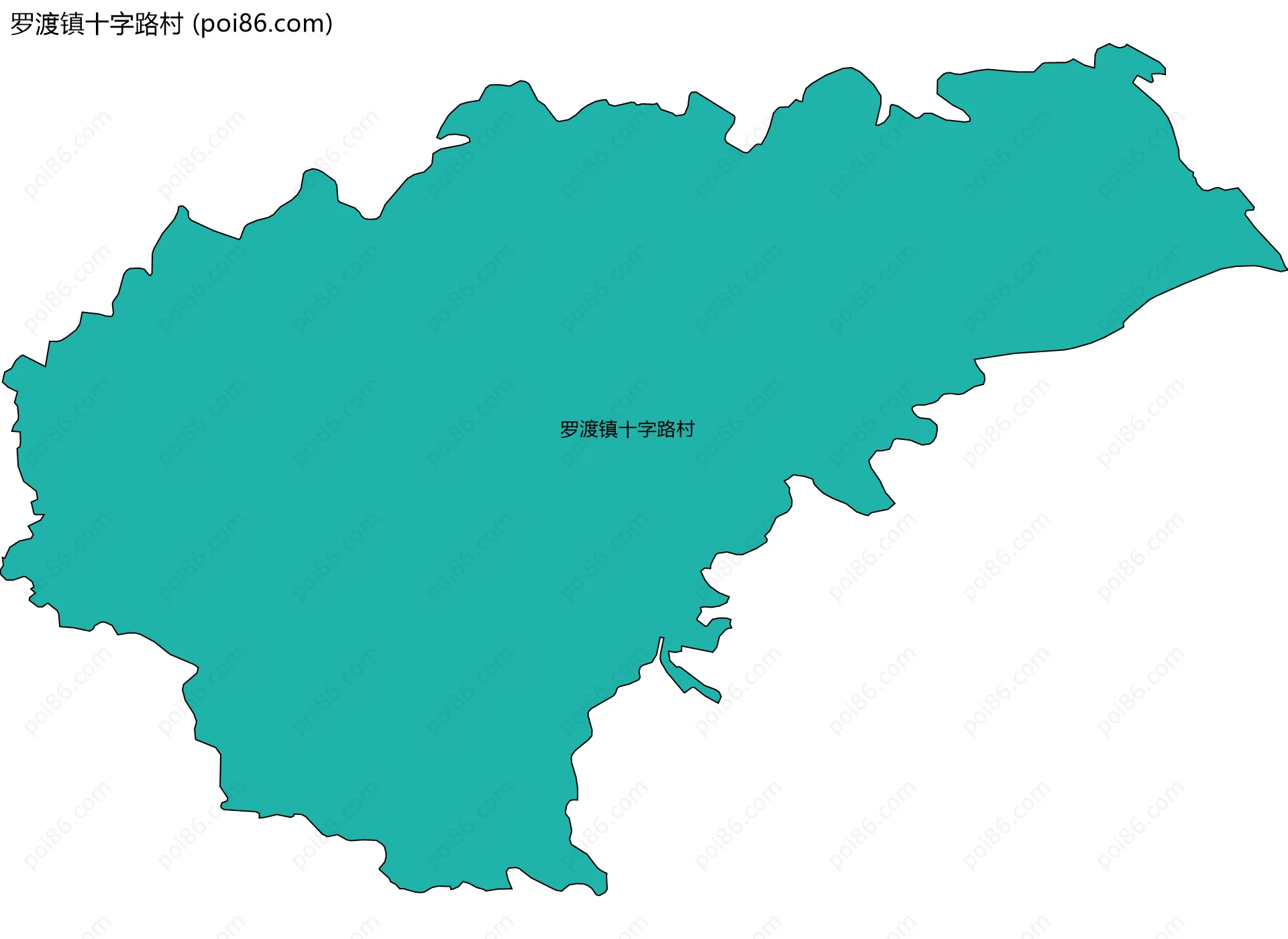罗渡镇十字路村边界地图