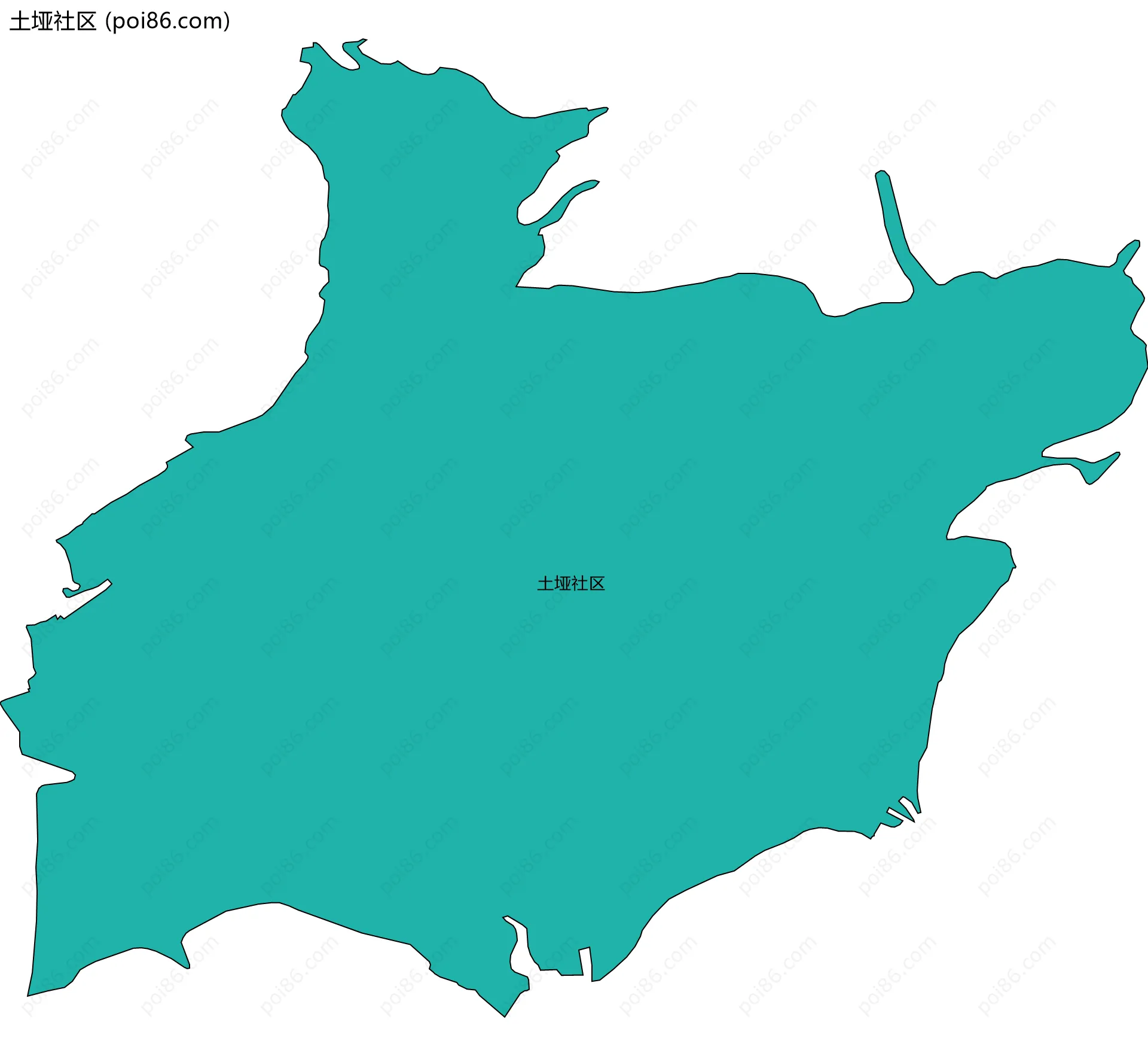 土垭社区边界地图