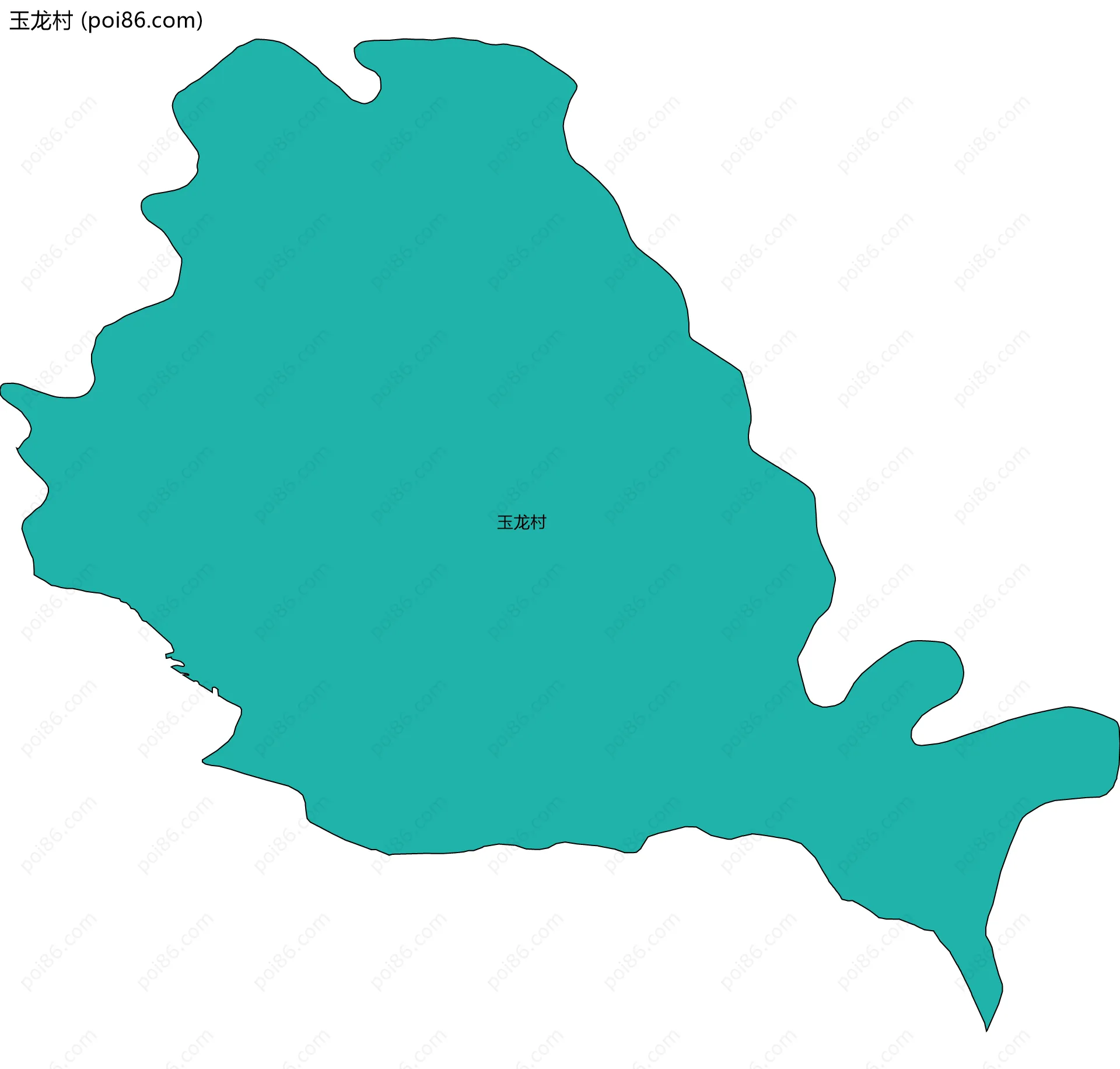 玉龙村边界地图