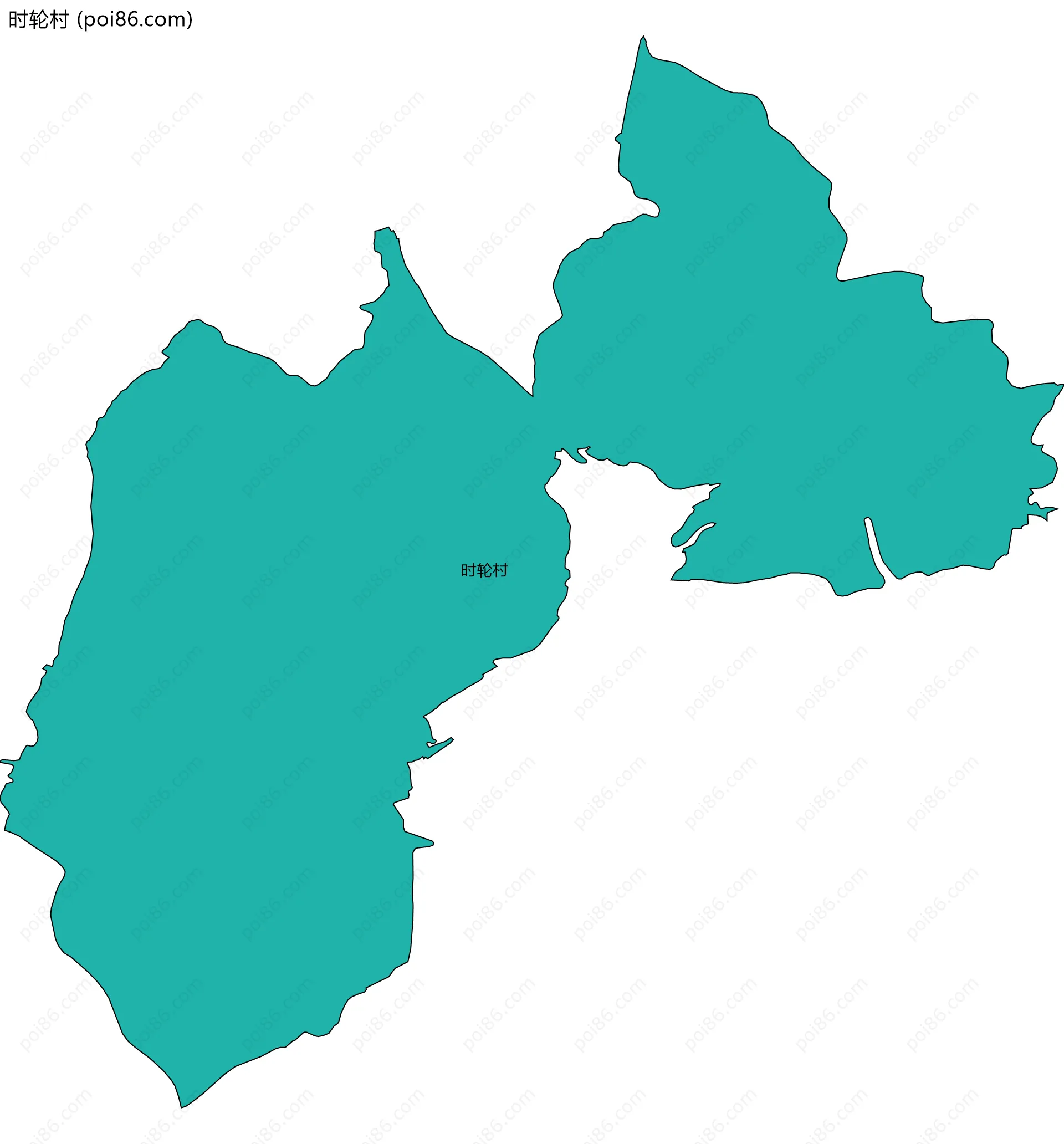 时轮村边界地图