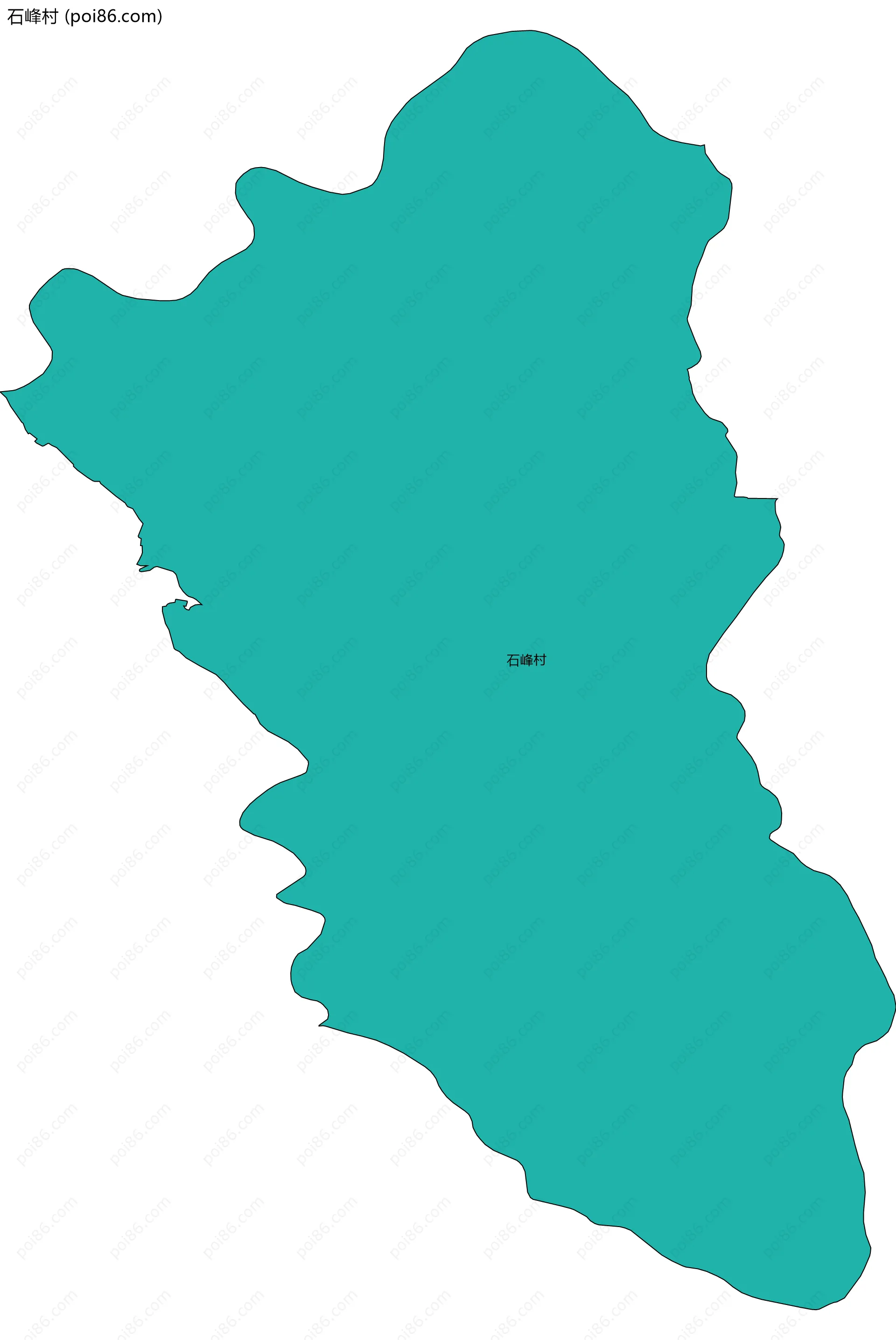 石峰村边界地图