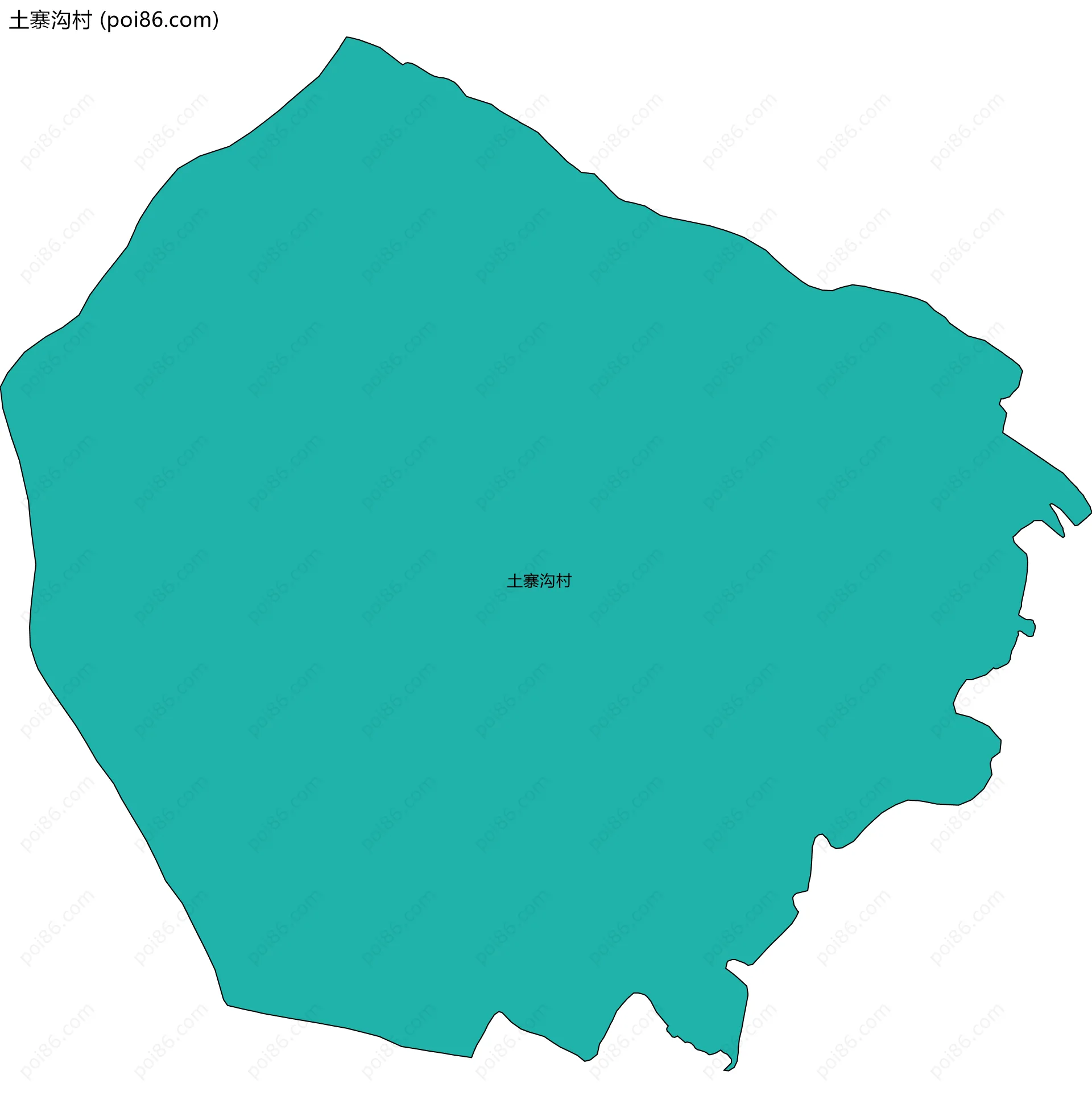 土寨沟村边界地图