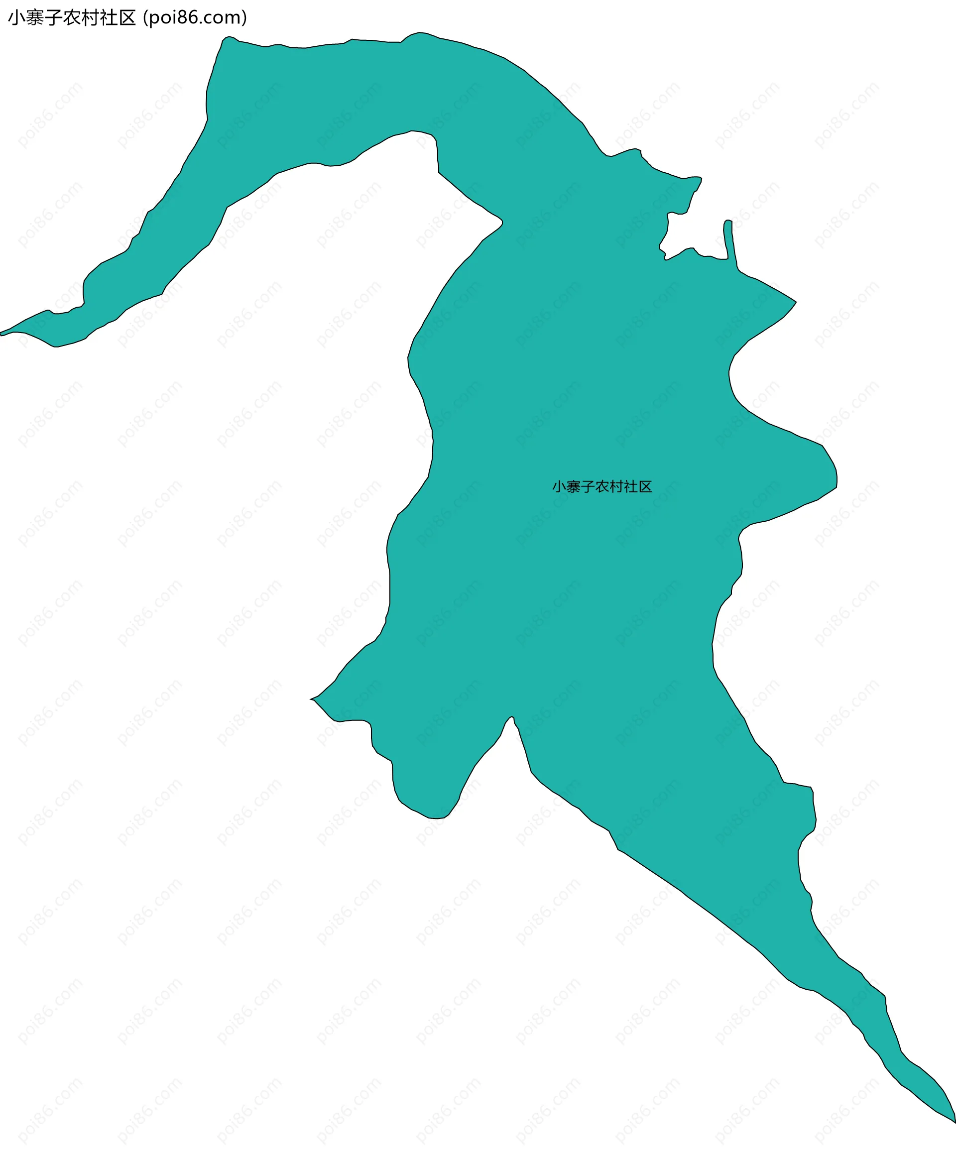 小寨子农村社区边界地图