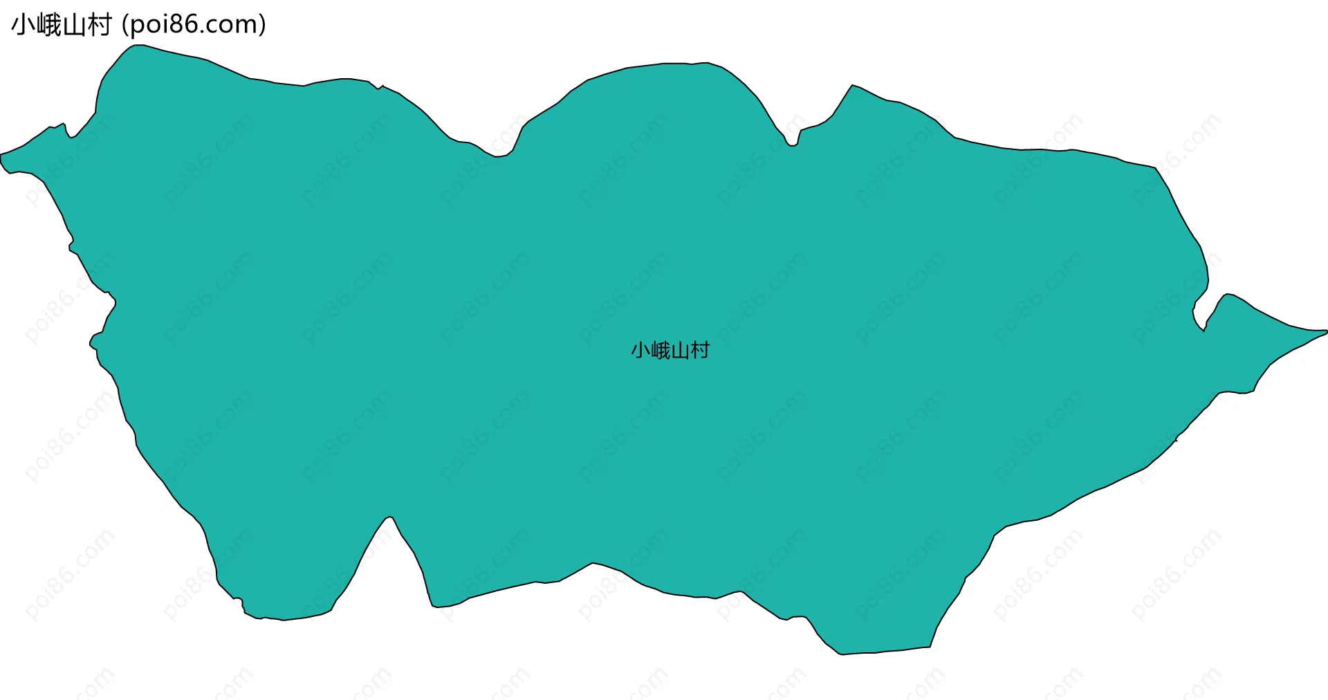 小峨山村边界地图