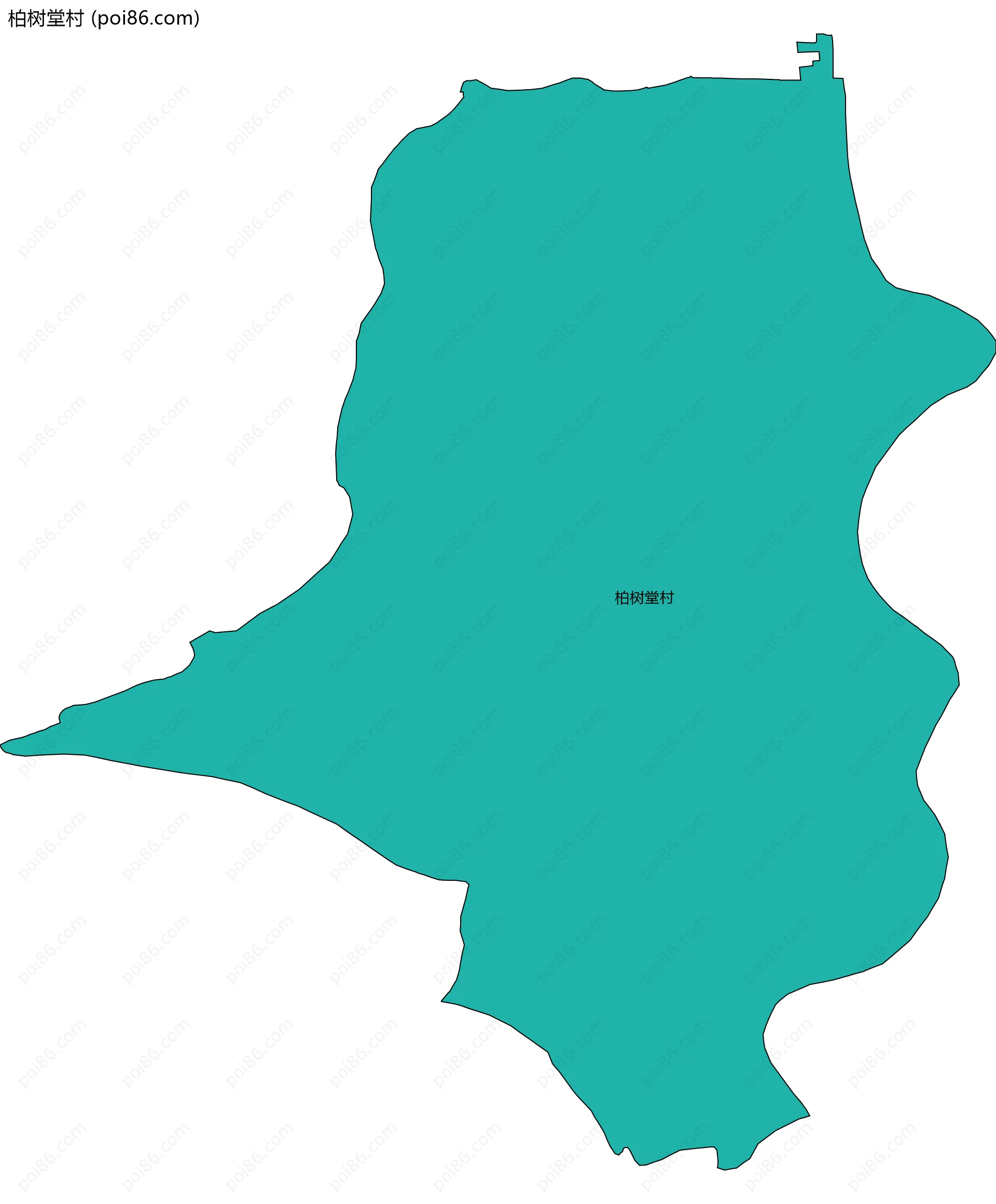 柏树堂村边界地图