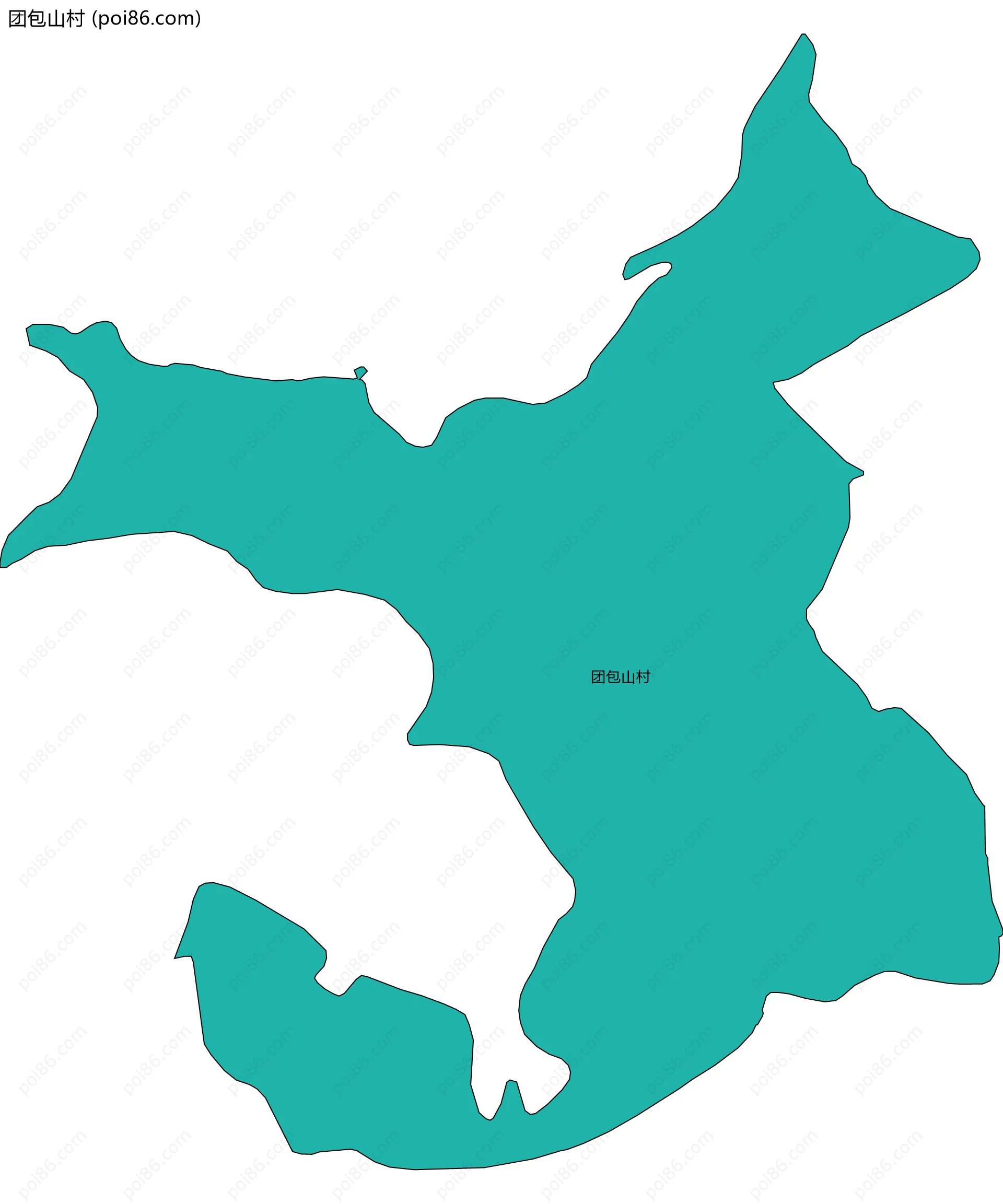 团包山村边界地图