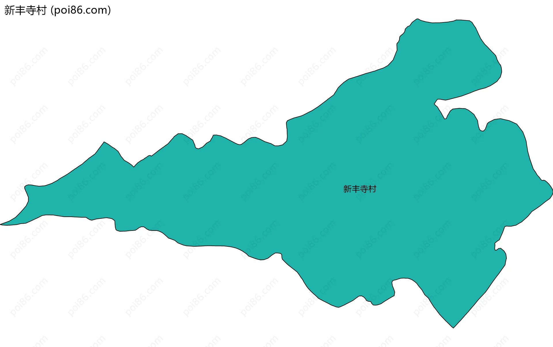 新丰寺村边界地图