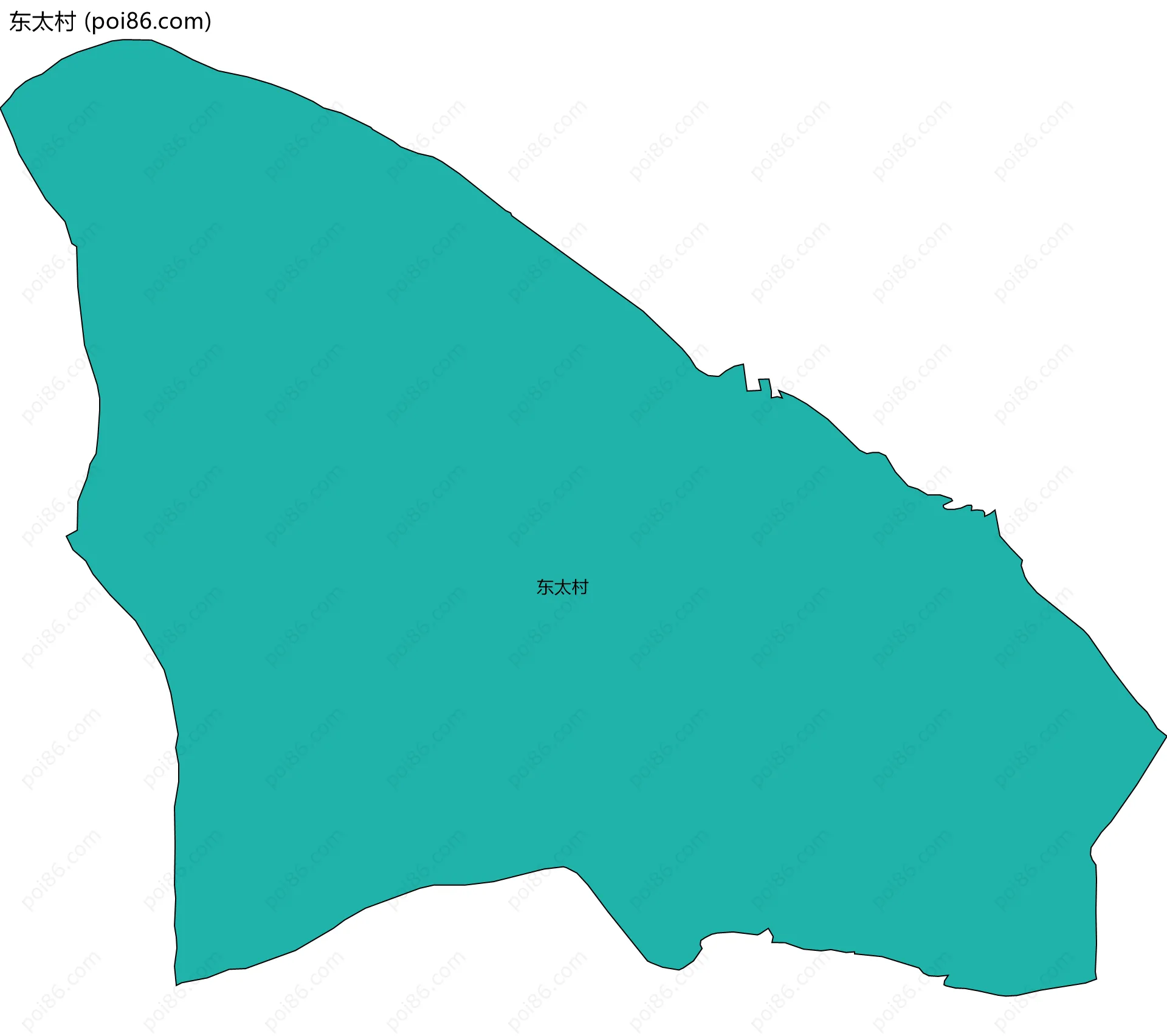 东太村边界地图